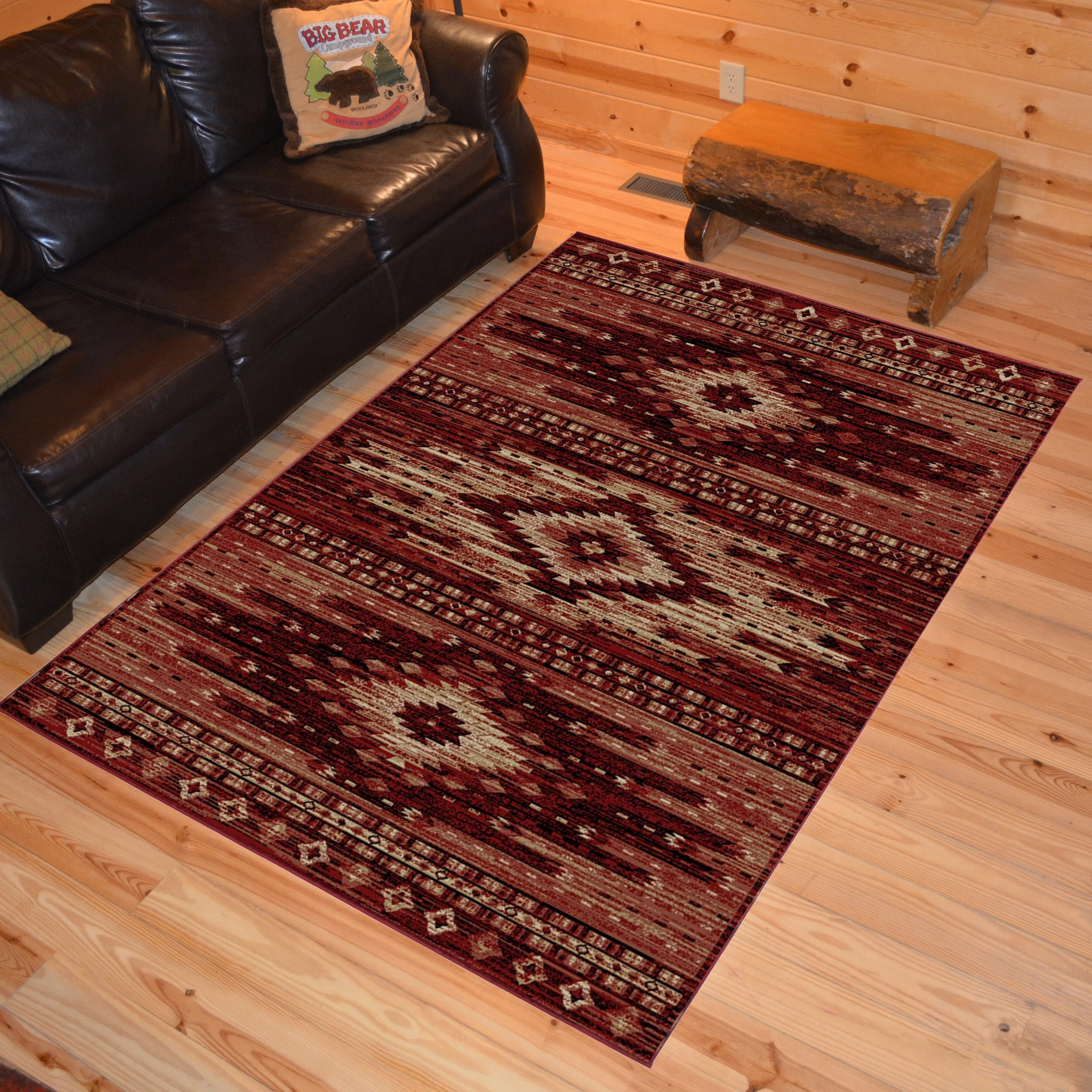 Lodge King Diamond Head Southwestern Lodge Area Rug