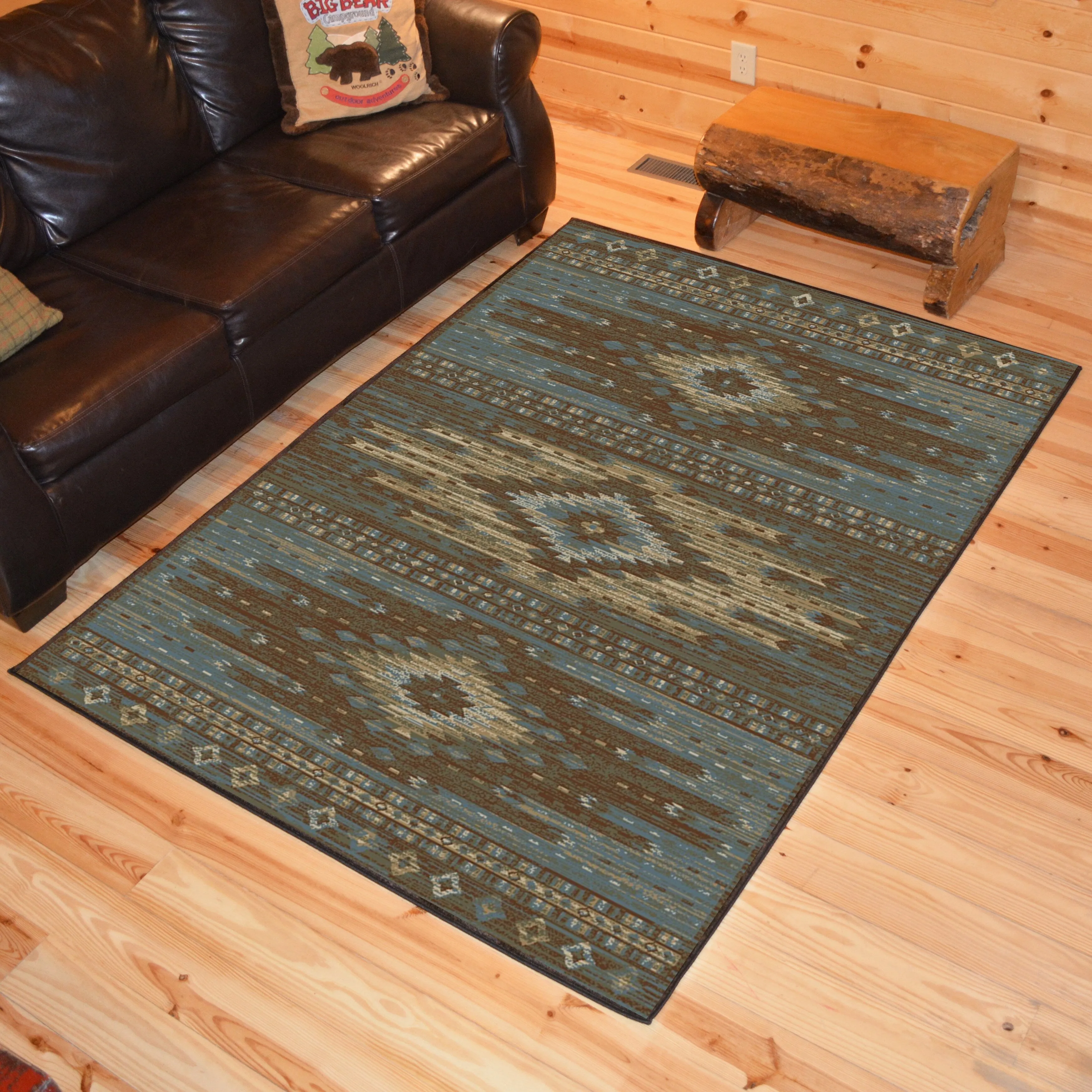 Lodge King Diamond Head Southwestern Lodge Area Rug