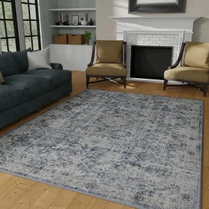 Loomaknoti Kehleigh Azbailie Blue Area Rug