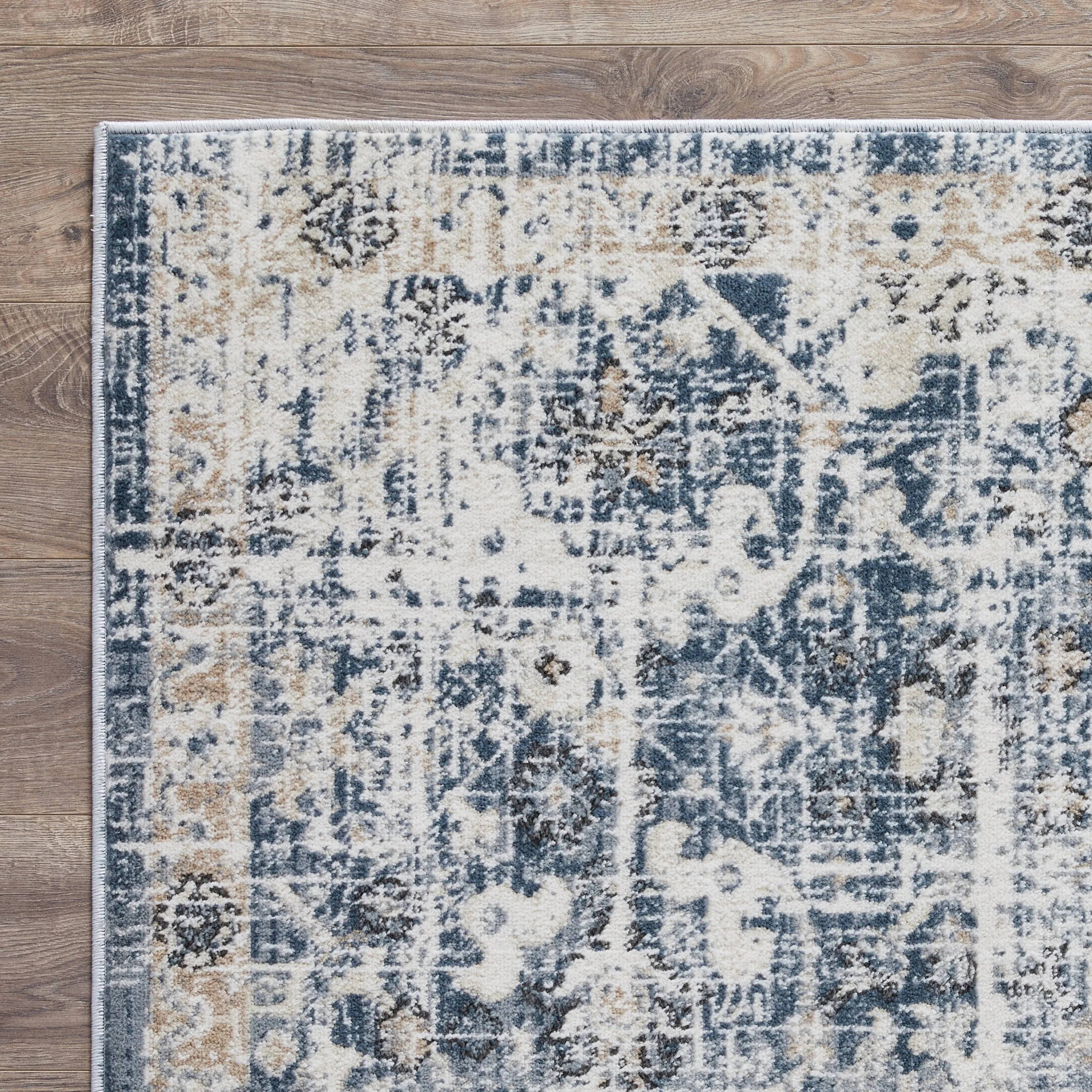 Loomaknoti Kehleigh Azbailie Blue Area Rug