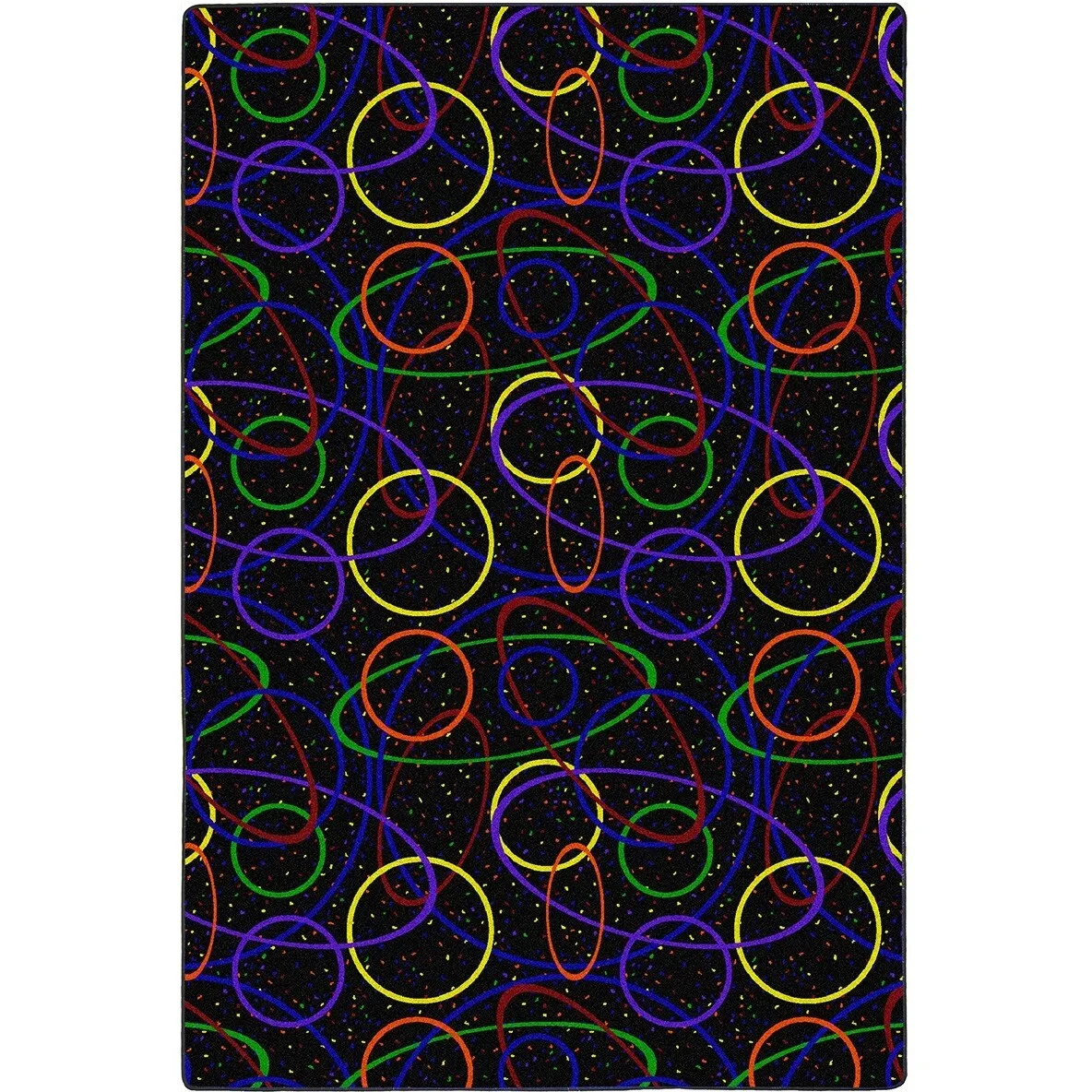 Looped Fluorescent Nylon Area Rug