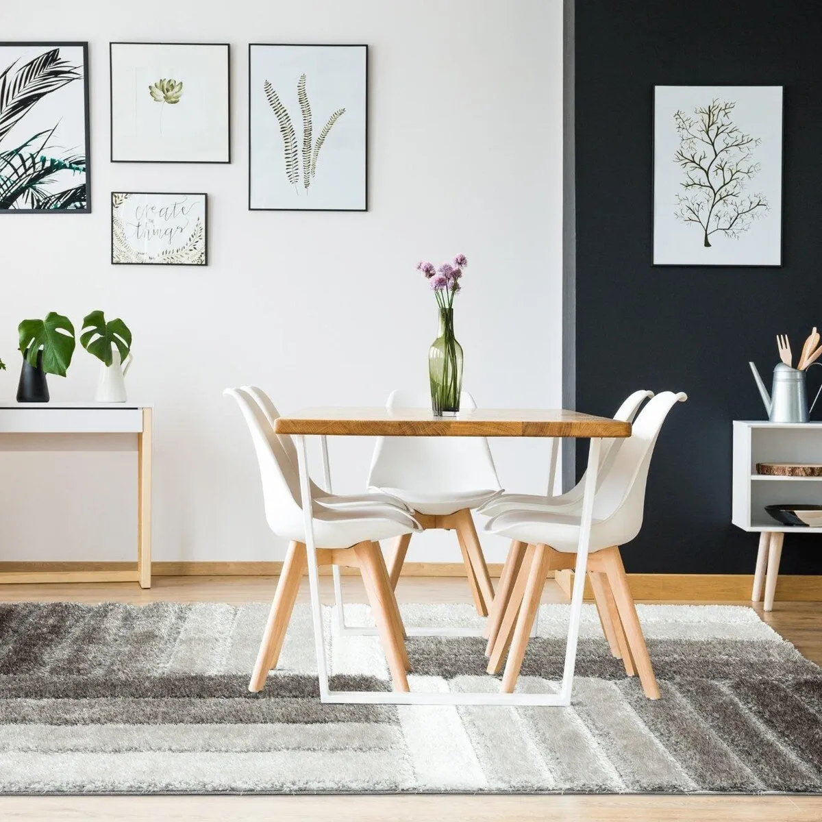 Luxe Weavers Shag Geometric Plush Area Rug. Indoor Carpet