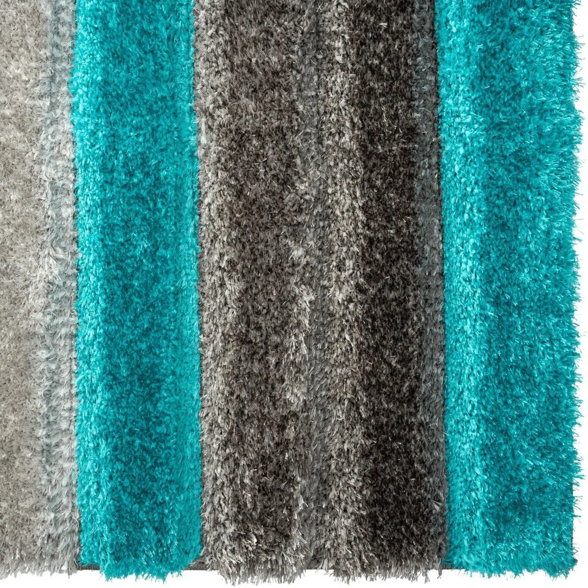 Luxe Weavers Shag Geometric Plush Area Rug. Indoor Carpet