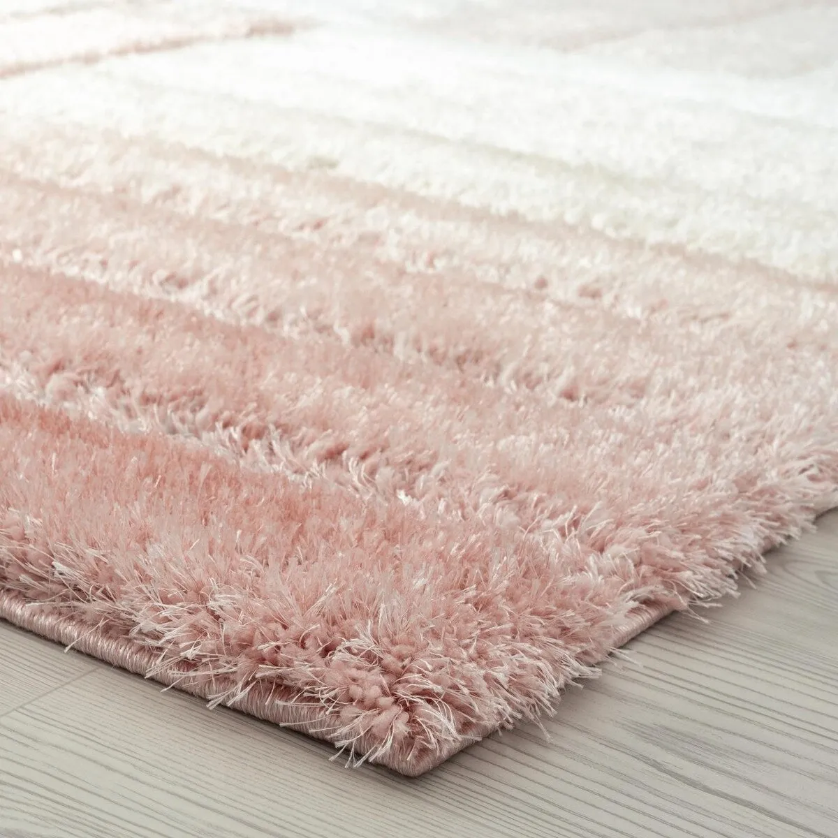 Luxe Weavers Shag Geometric Plush Area Rug. Indoor Carpet