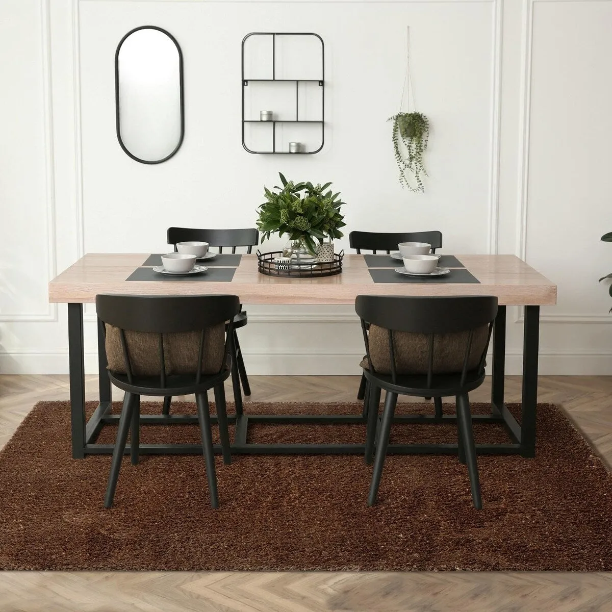 Luxe Weavers Solid Plush Shag Area Rug