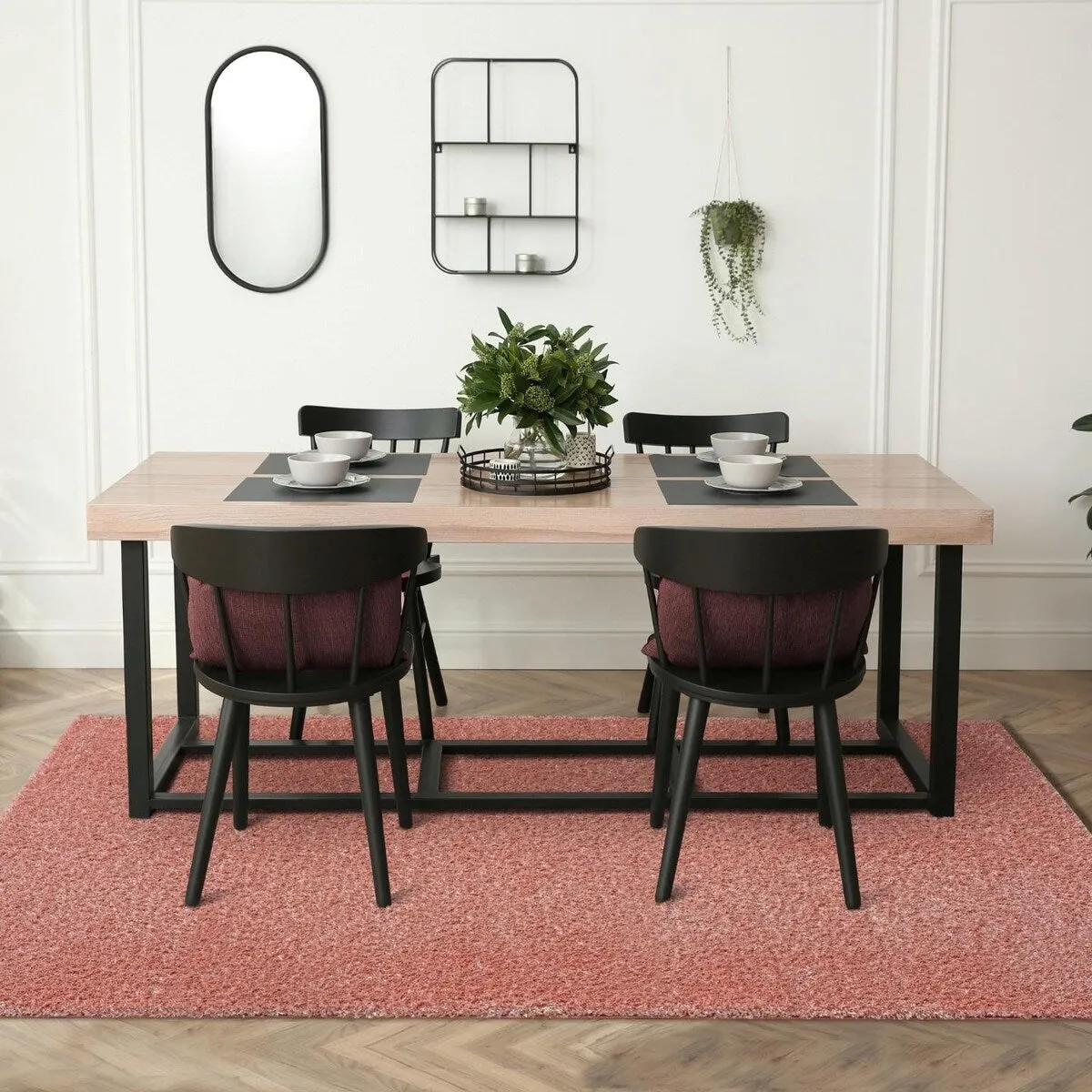 Luxe Weavers Solid Plush Shag Area Rug