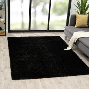 Luxe Weavers Solid Plush Shag Area Rug