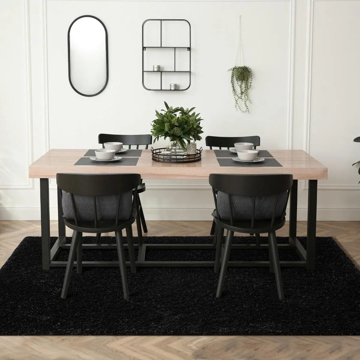Luxe Weavers Solid Plush Shag Area Rug