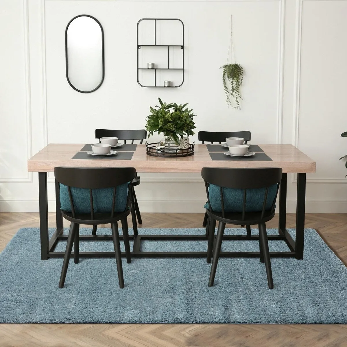 Luxe Weavers Solid Plush Shag Area Rug