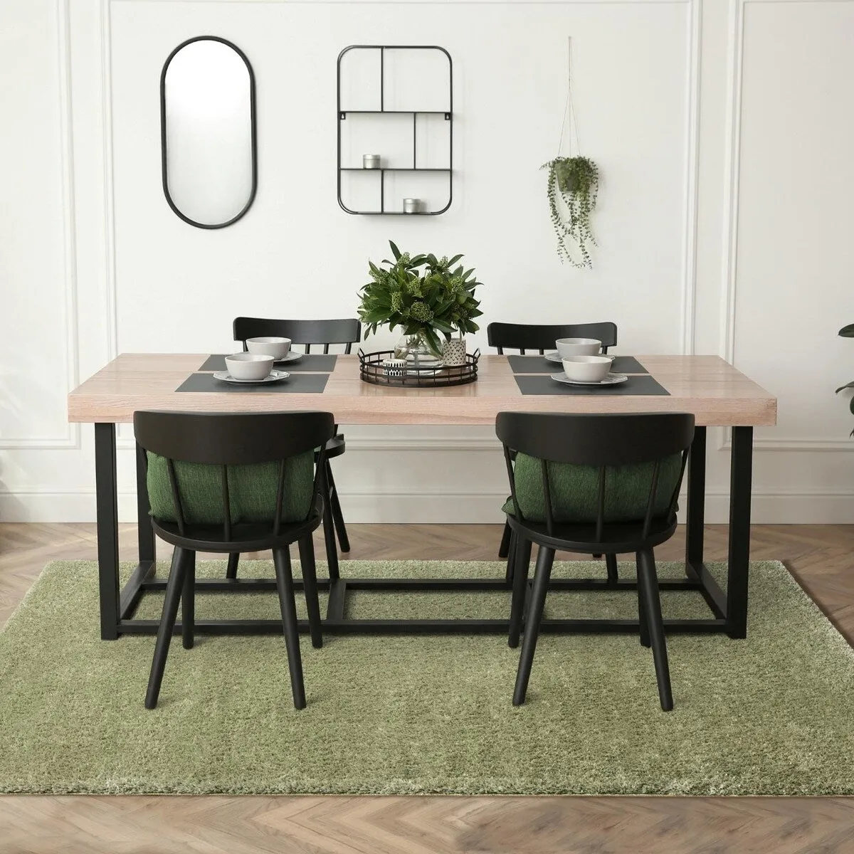 Luxe Weavers Solid Plush Shag Area Rug