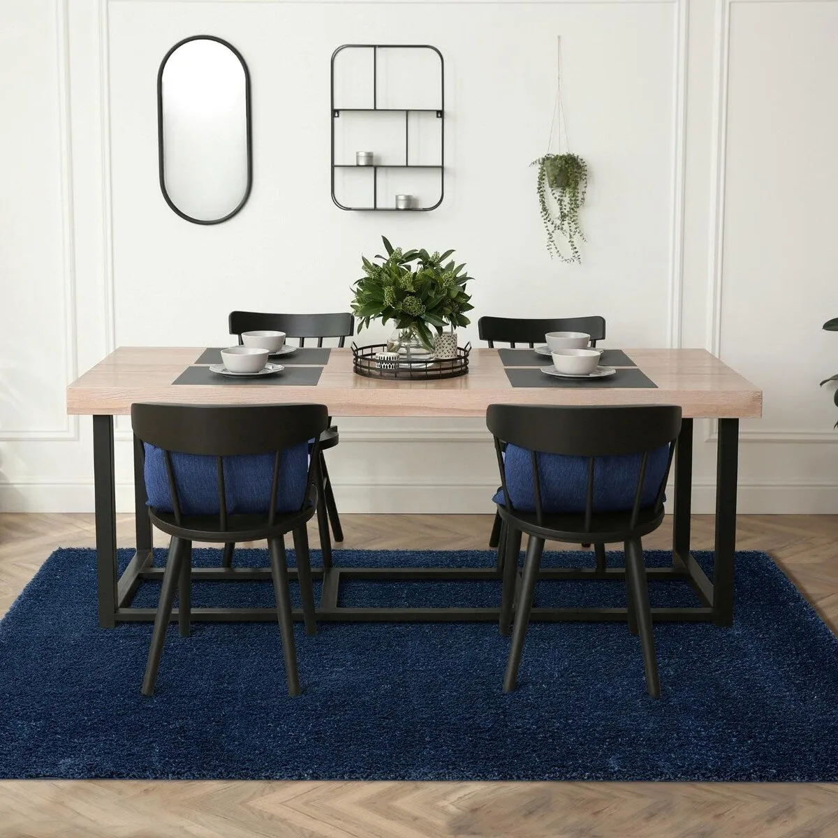 Luxe Weavers Solid Plush Shag Area Rug