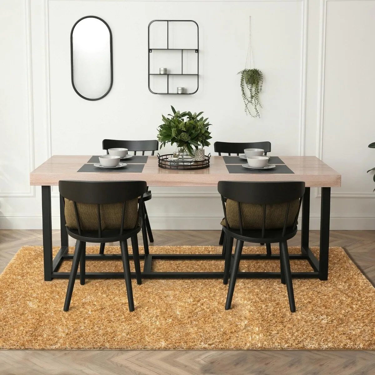 Luxe Weavers Solid Plush Shag Area Rug