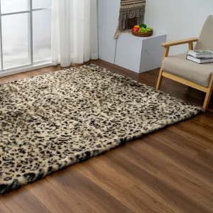 Luxury Collection Abstract Leopard 5x7 Area Rug
