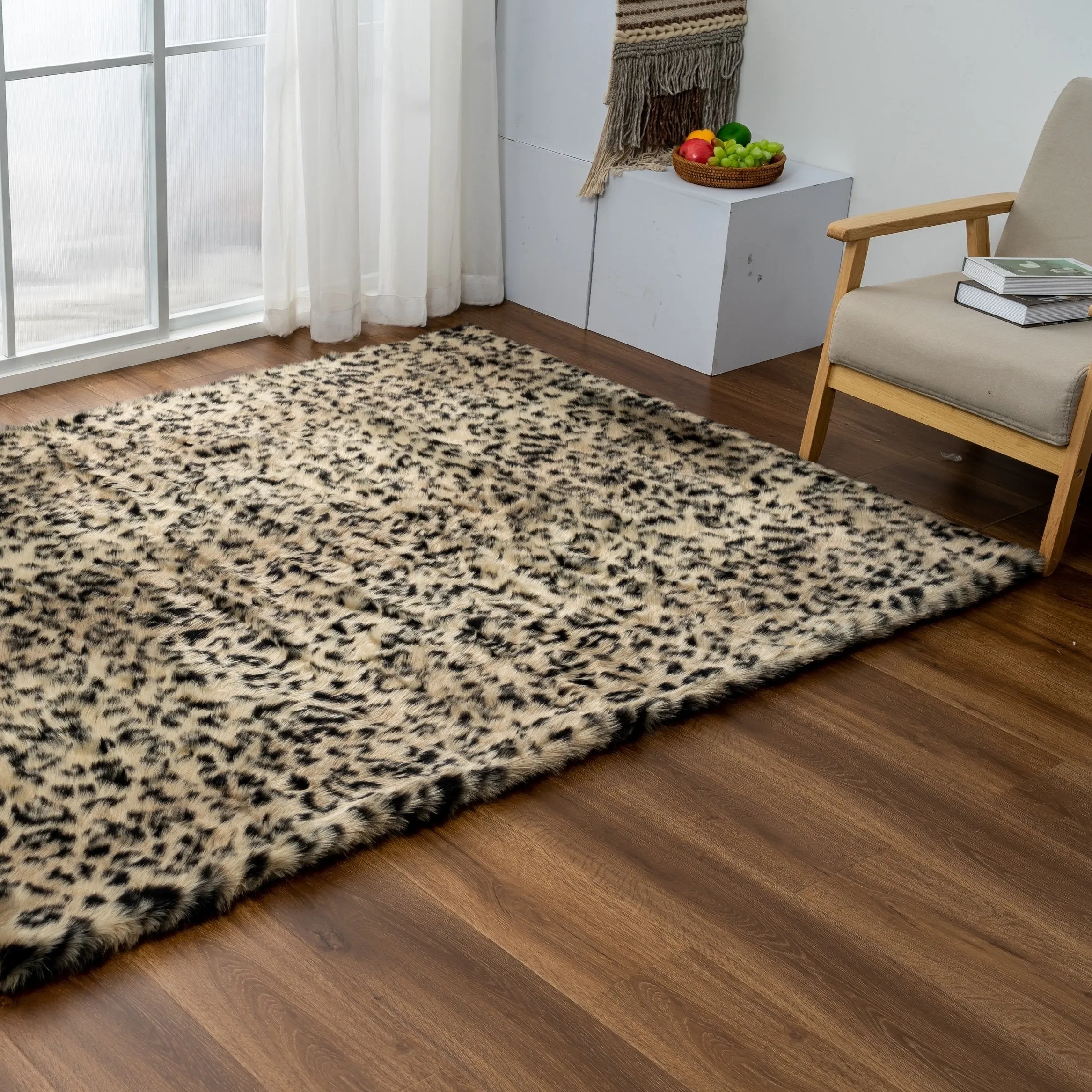 Luxury Collection Abstract Leopard 5x7 Area Rug