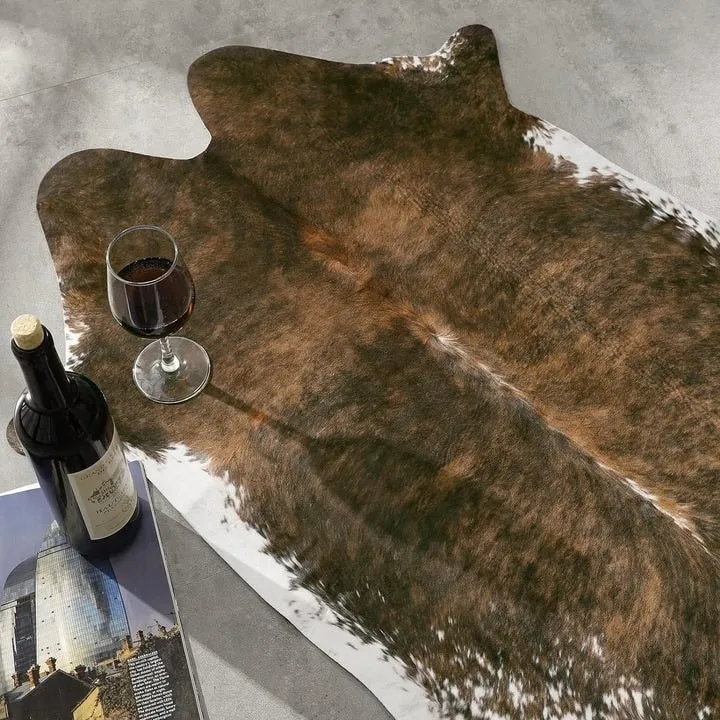 Luxury Home Decor Carpet Living Room Bedroom Faux Cowhide Rug