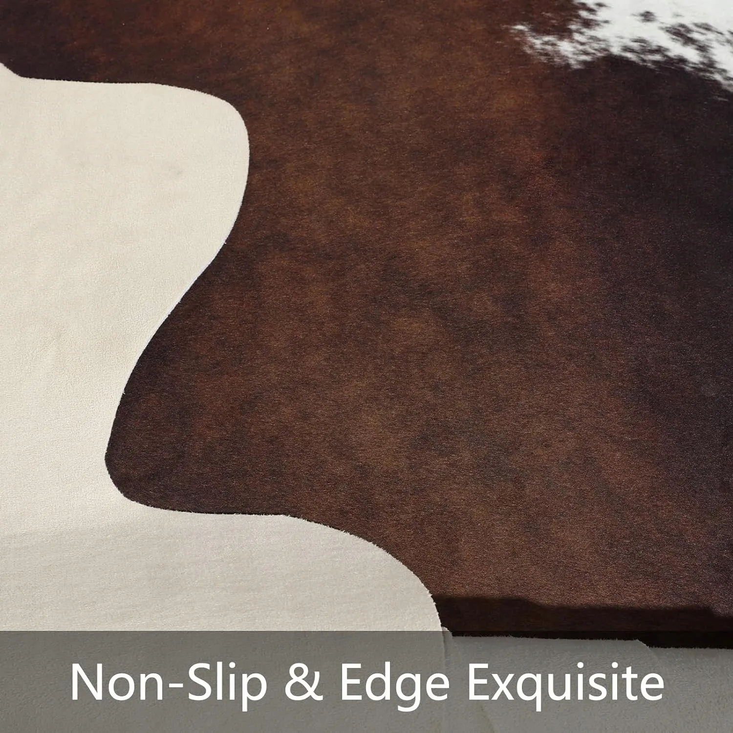 Luxury Home Decor Carpet Living Room Bedroom Faux Cowhide Rug