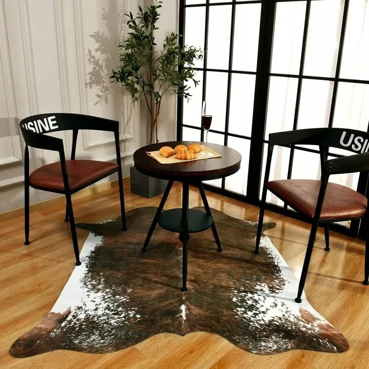 Luxury Home Decor Carpet Living Room Bedroom Faux Cowhide Rug
