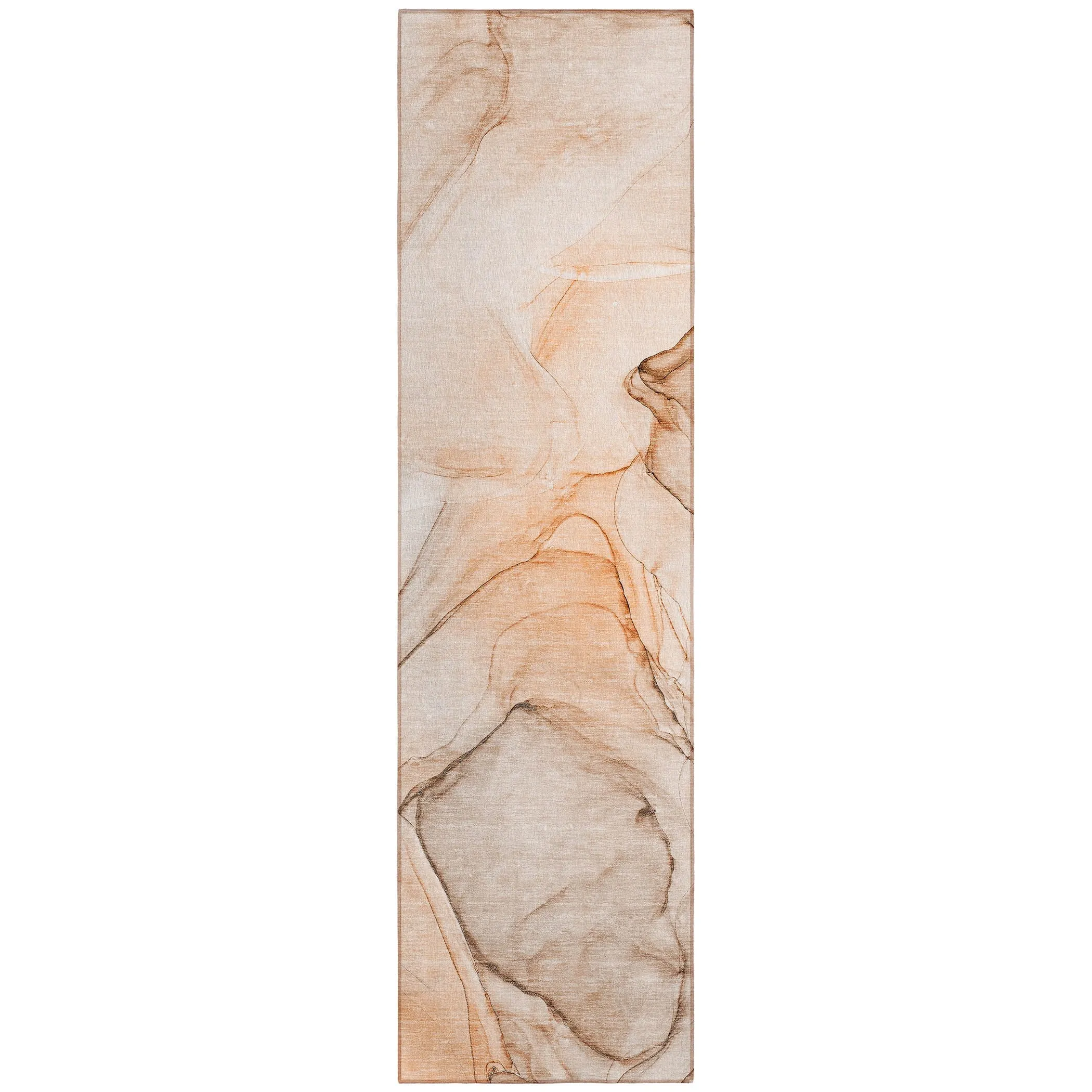 Machine Washable Indoor/ Outdoor Abstract Chantille Rug