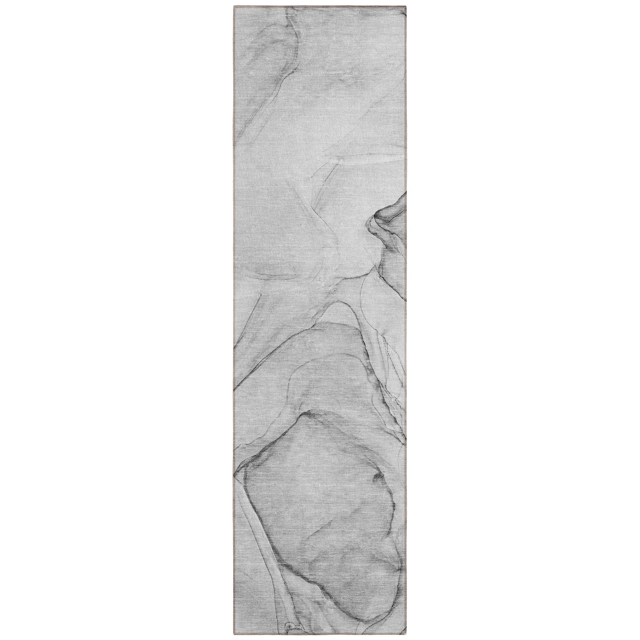 Machine Washable Indoor/ Outdoor Abstract Chantille Rug