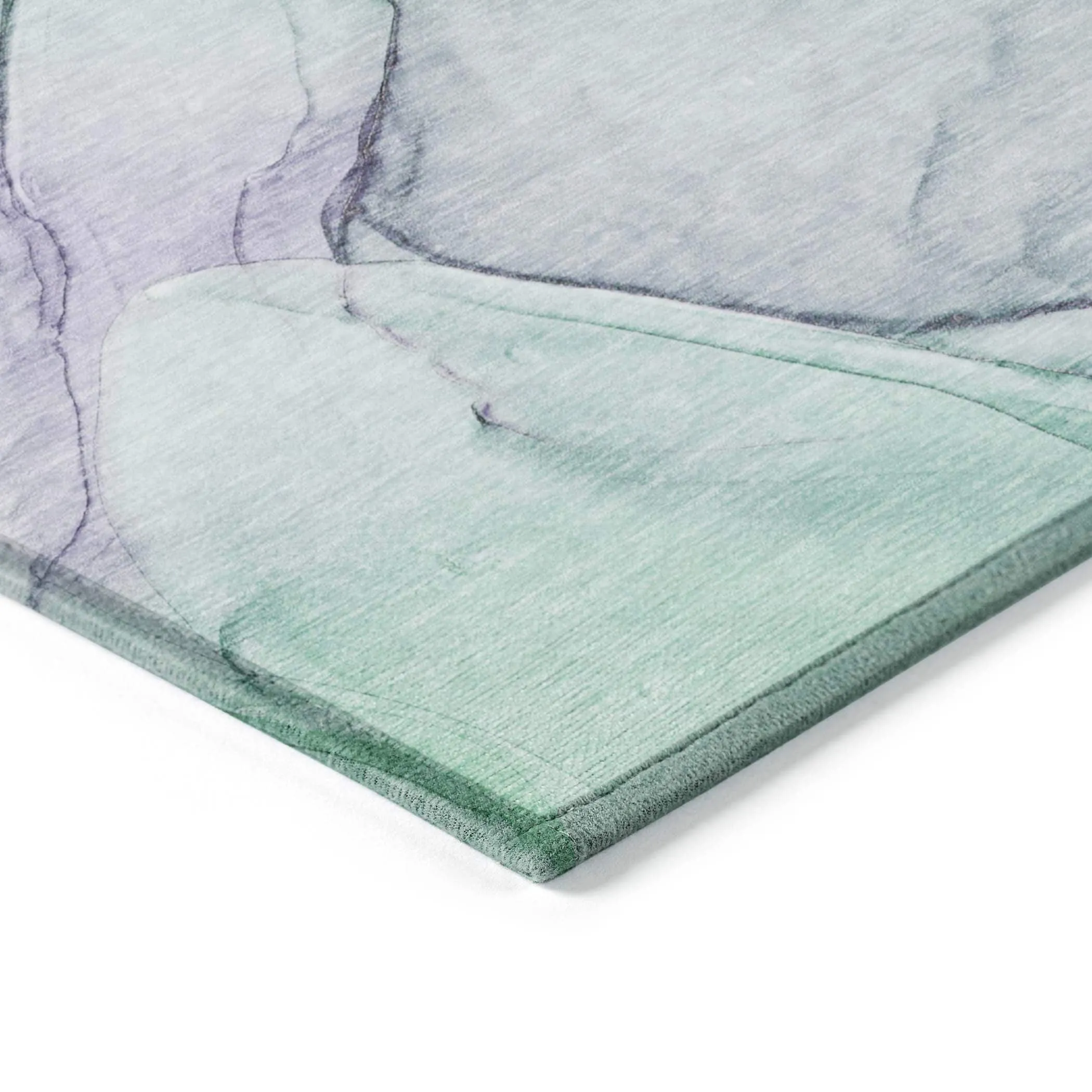 Machine Washable Indoor/ Outdoor Abstract Chantille Rug