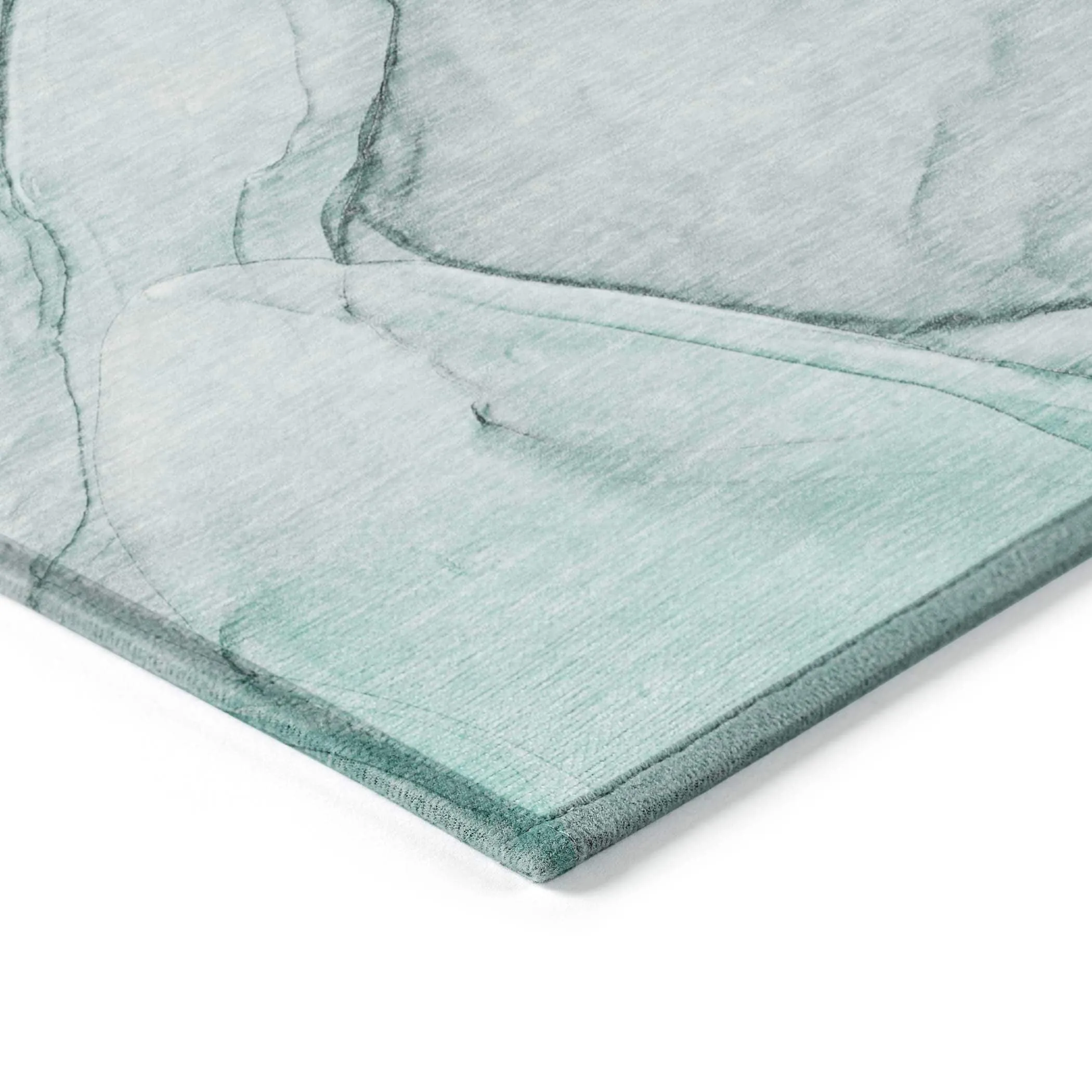 Machine Washable Indoor/ Outdoor Abstract Chantille Rug