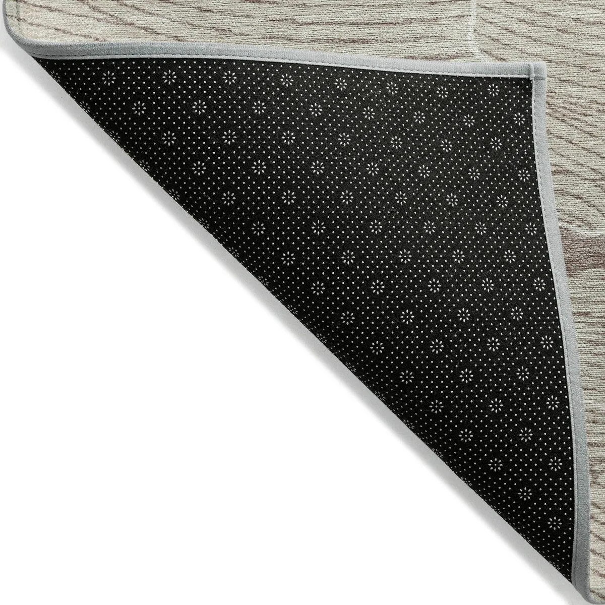 Machine Washable Indoor/ Outdoor Abstract Crackle Chantille Rug