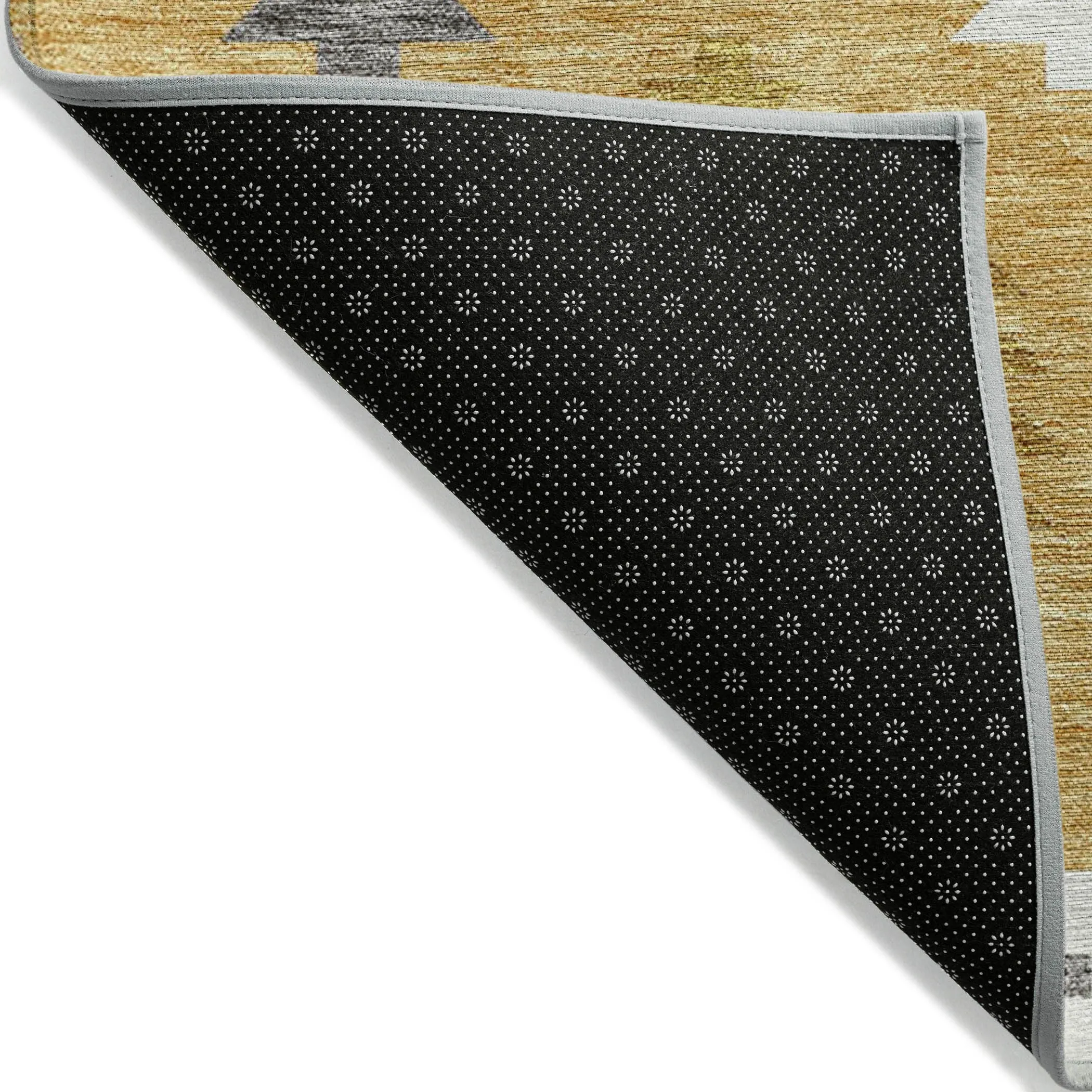 Machine Washable Indoor/ Outdoor Boho Tribal Chantille Rug