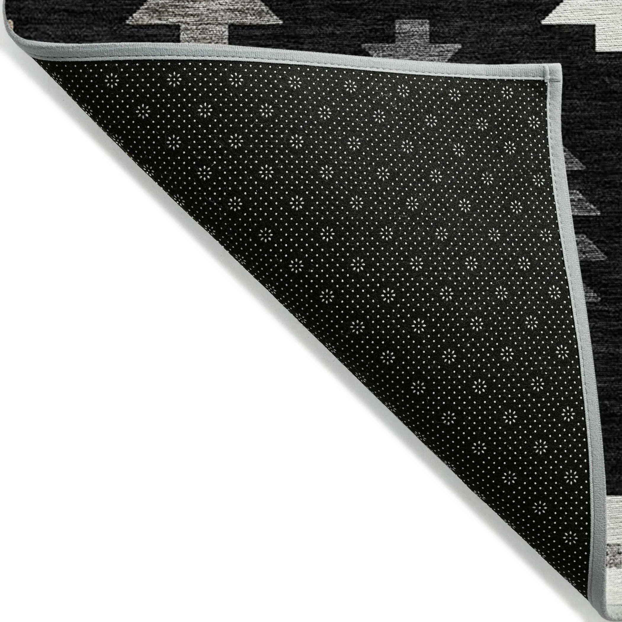 Machine Washable Indoor/ Outdoor Boho Tribal Chantille Rug