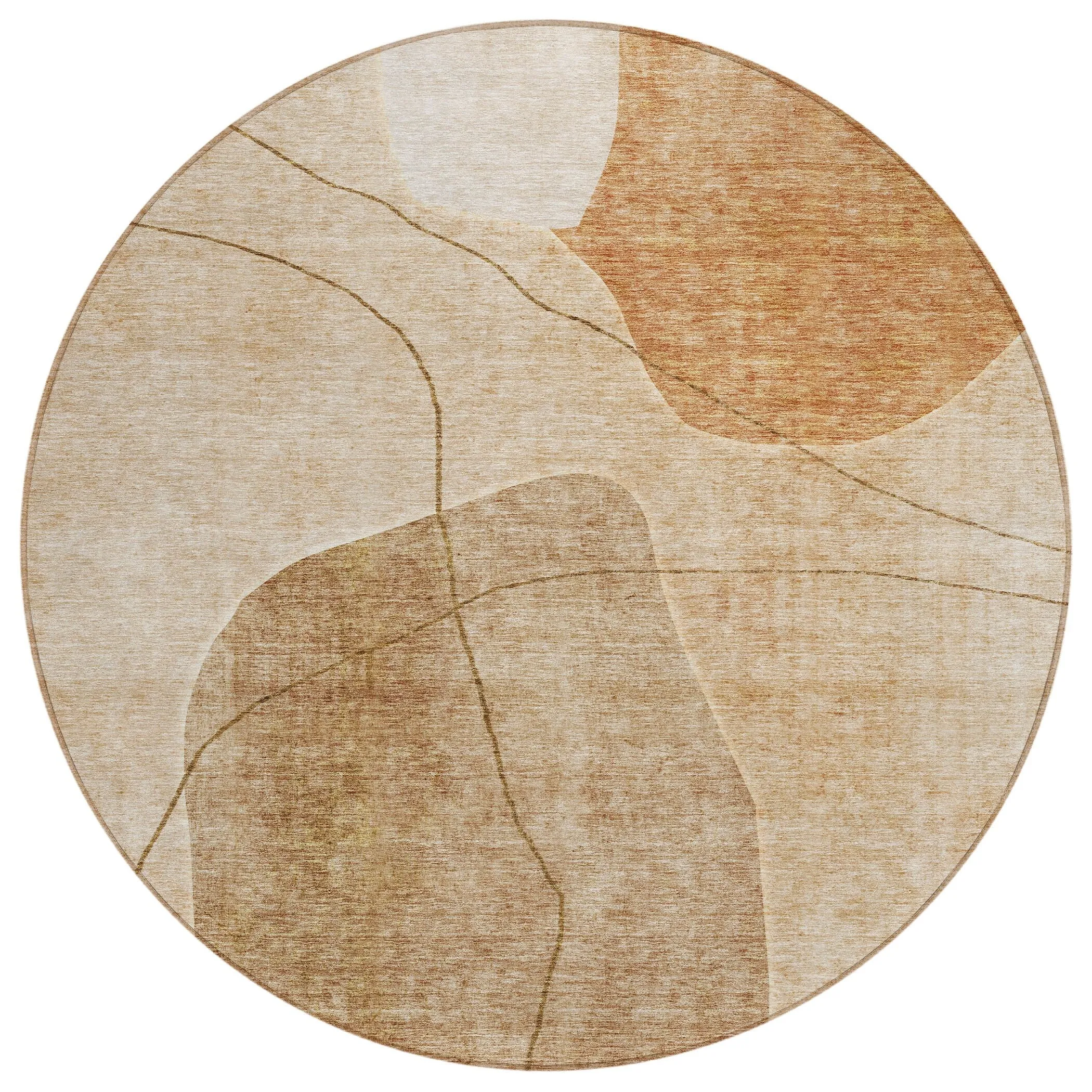 Machine Washable Indoor/ Outdoor Chantille Abstract Contemporary Rug