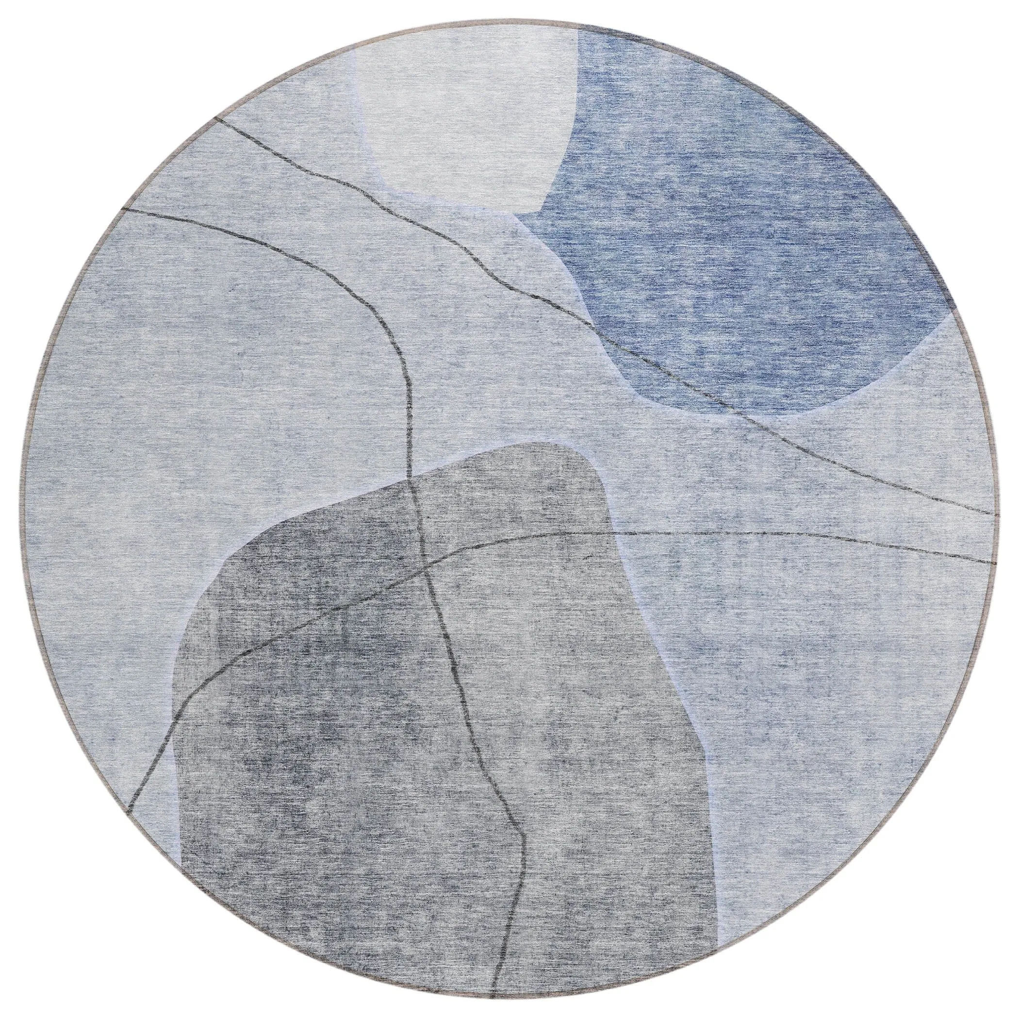 Machine Washable Indoor/ Outdoor Chantille Abstract Contemporary Rug