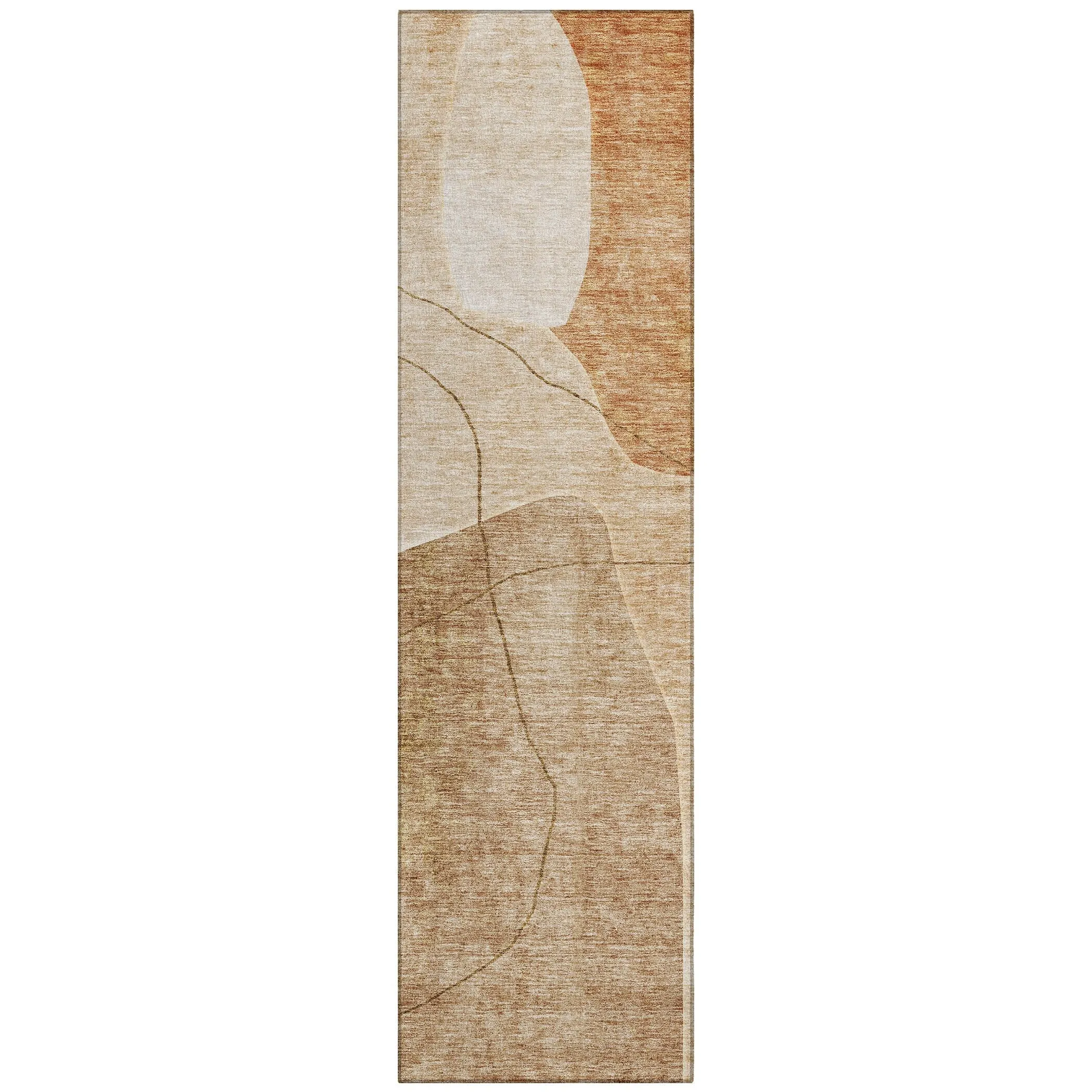 Machine Washable Indoor/ Outdoor Chantille Abstract Contemporary Rug