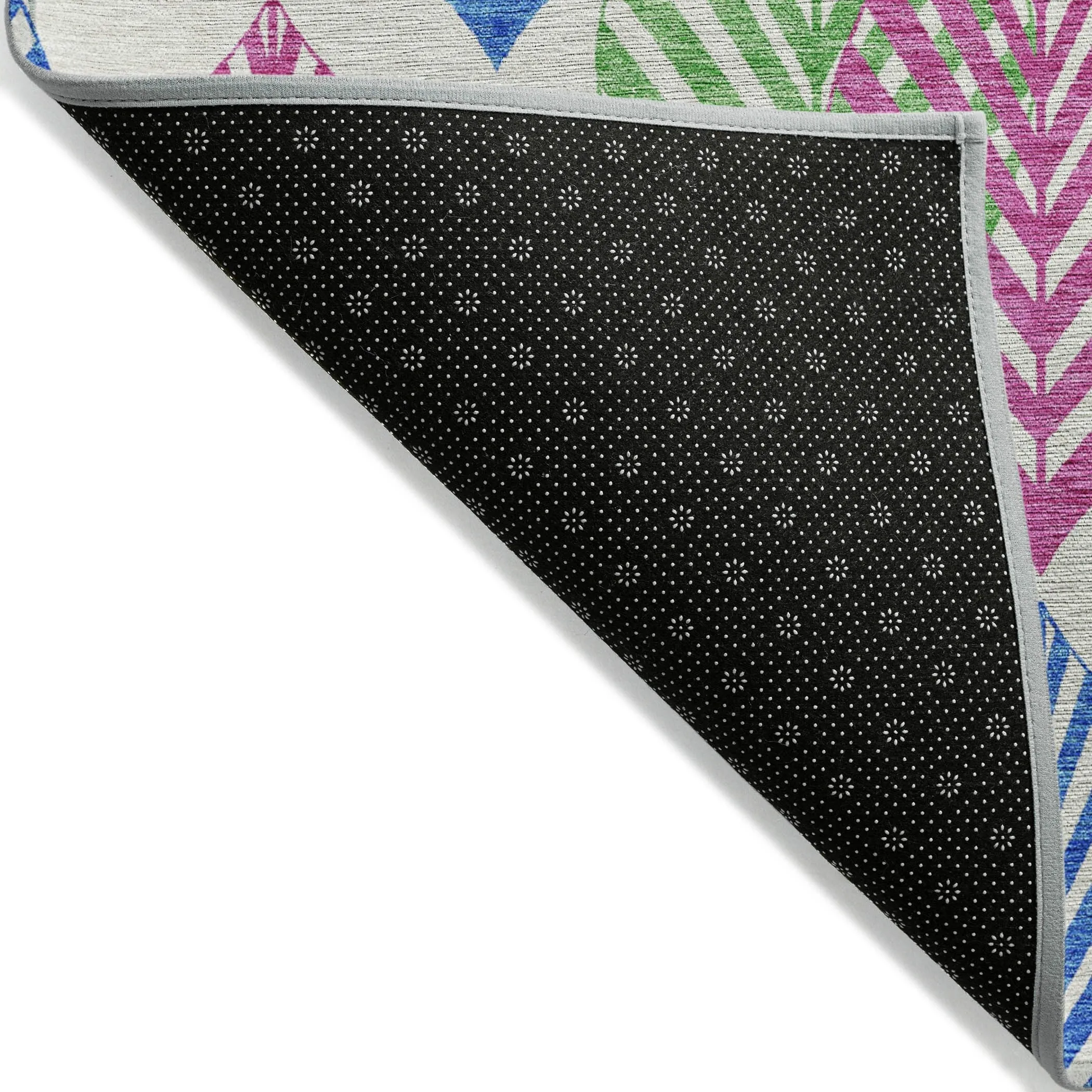 Machine Washable Indoor/ Outdoor Chantille Casual Palm Leaf Rug
