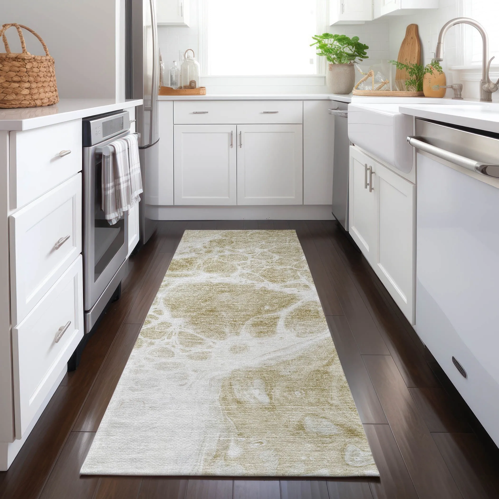 Machine Washable Indoor/ Outdoor Chantille Contemporary Rug
