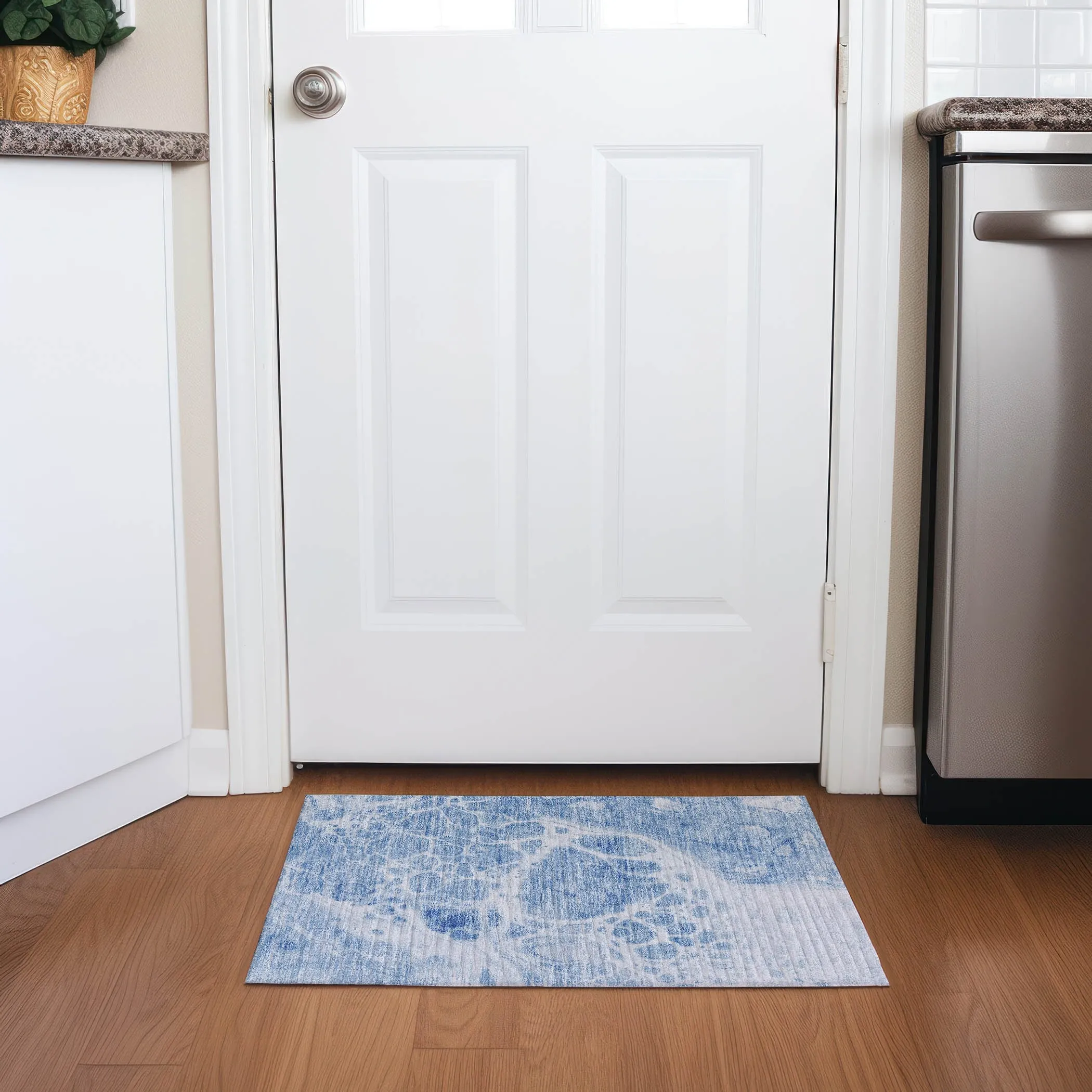 Machine Washable Indoor/ Outdoor Chantille Contemporary Rug