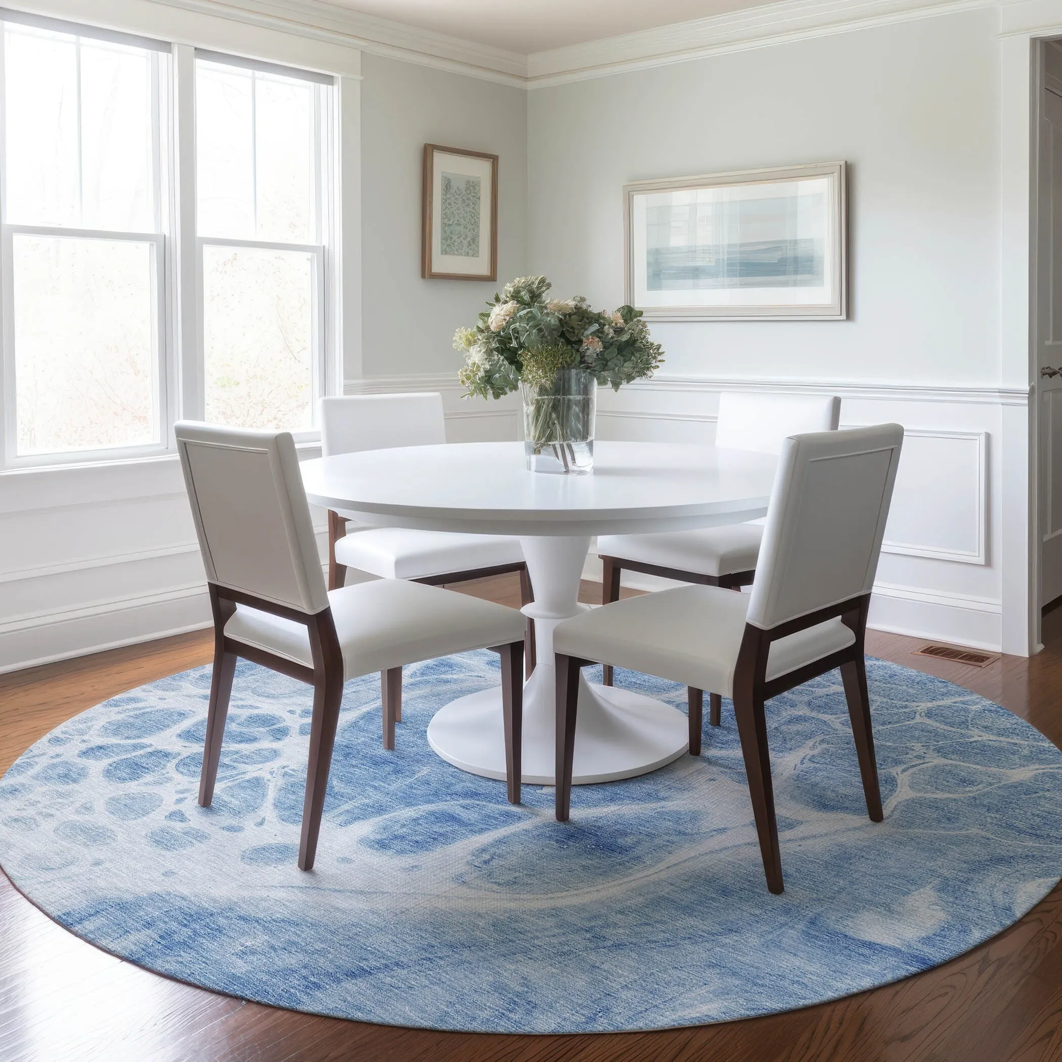 Machine Washable Indoor/ Outdoor Chantille Contemporary Rug
