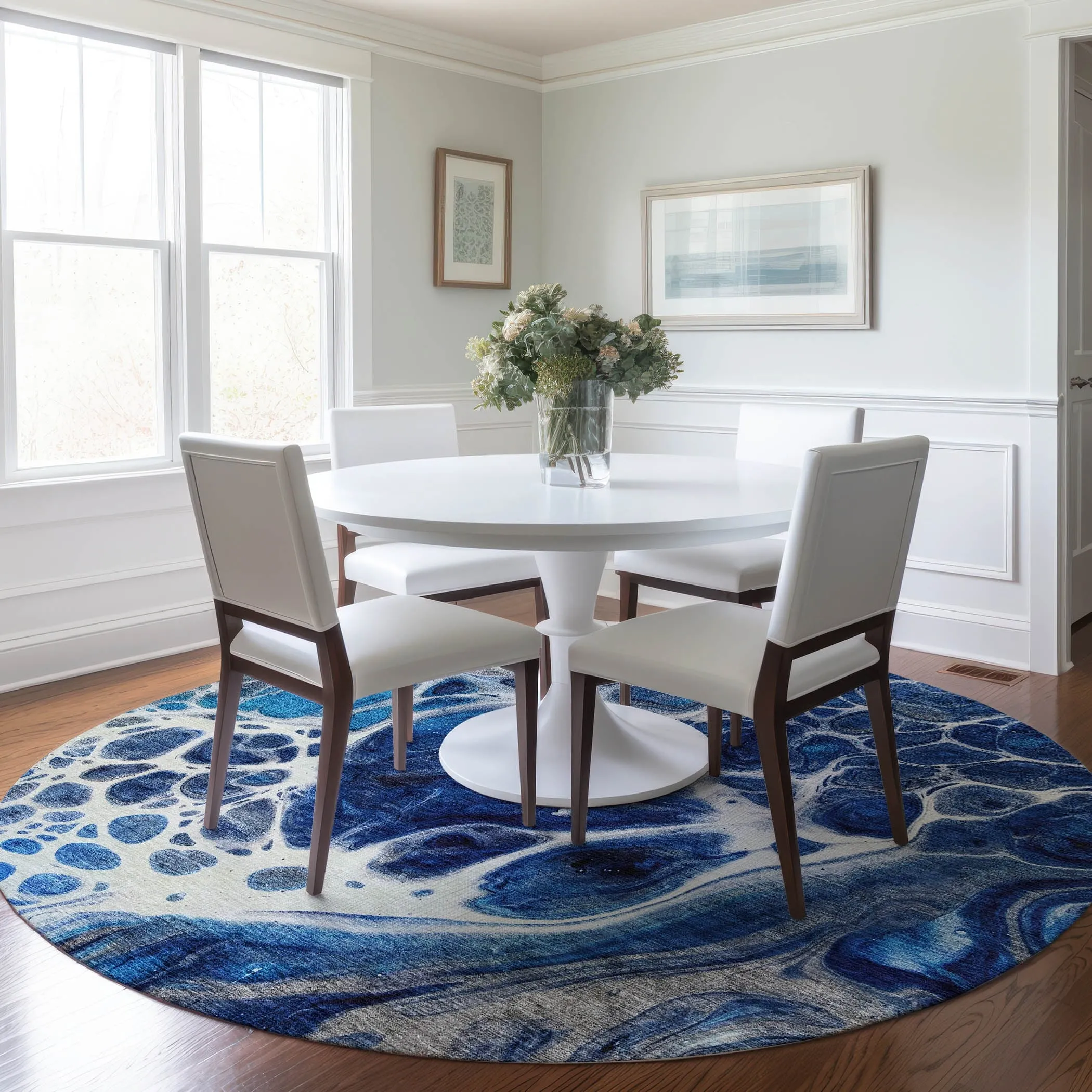 Machine Washable Indoor/ Outdoor Chantille Contemporary Rug