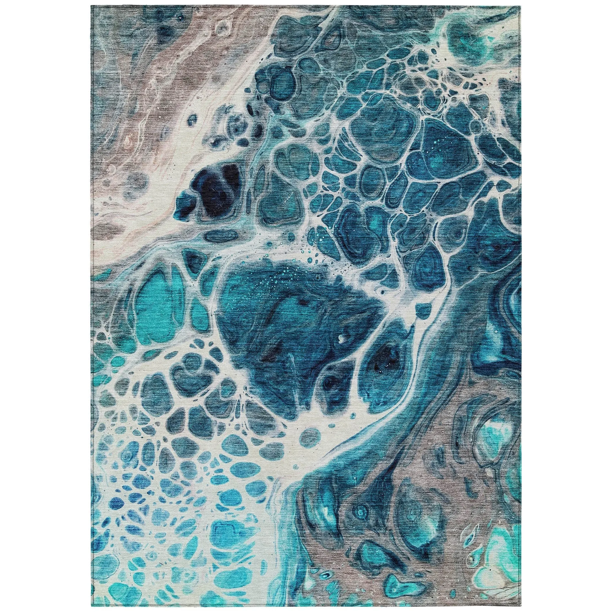 Machine Washable Indoor/ Outdoor Chantille Contemporary Rug