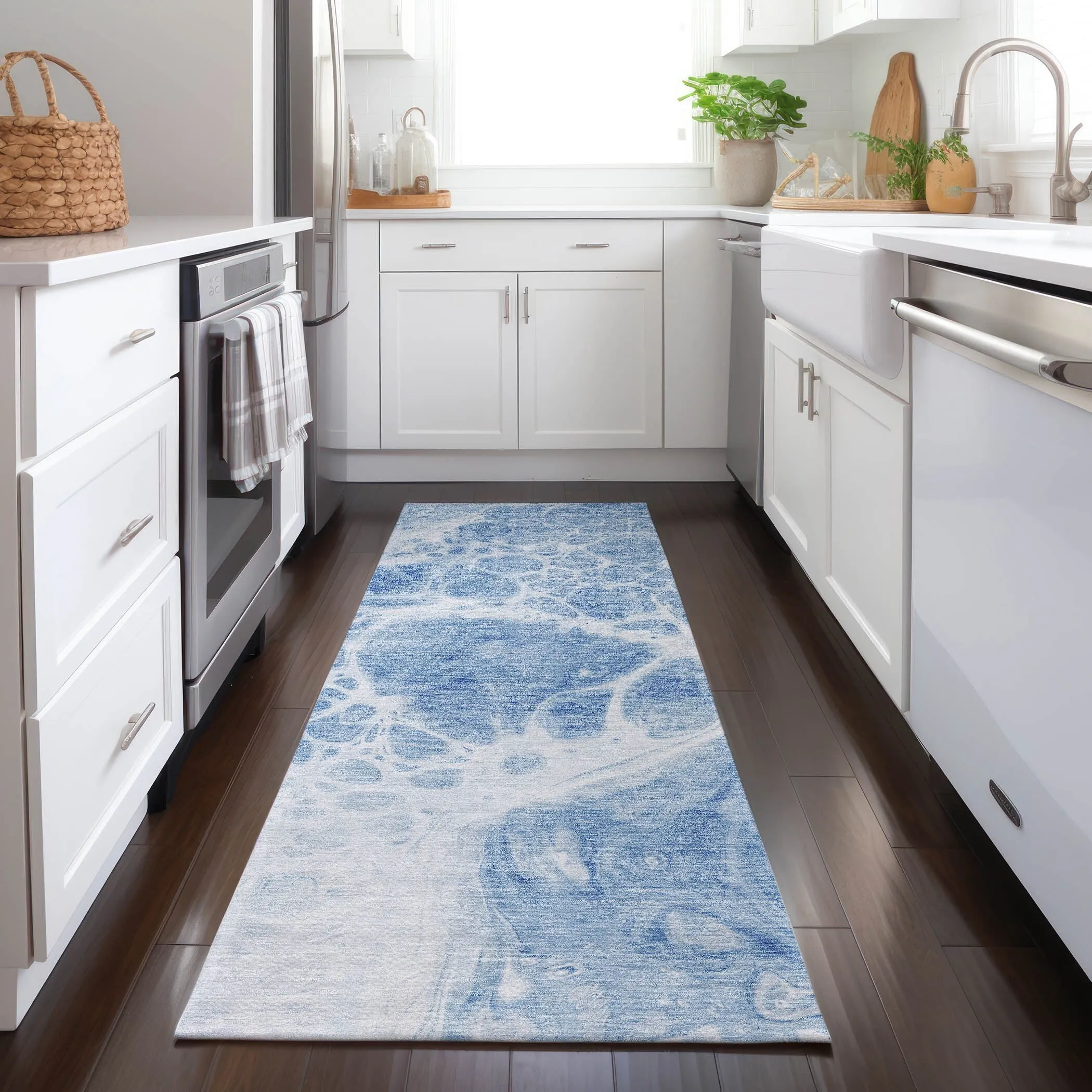 Machine Washable Indoor/ Outdoor Chantille Contemporary Rug