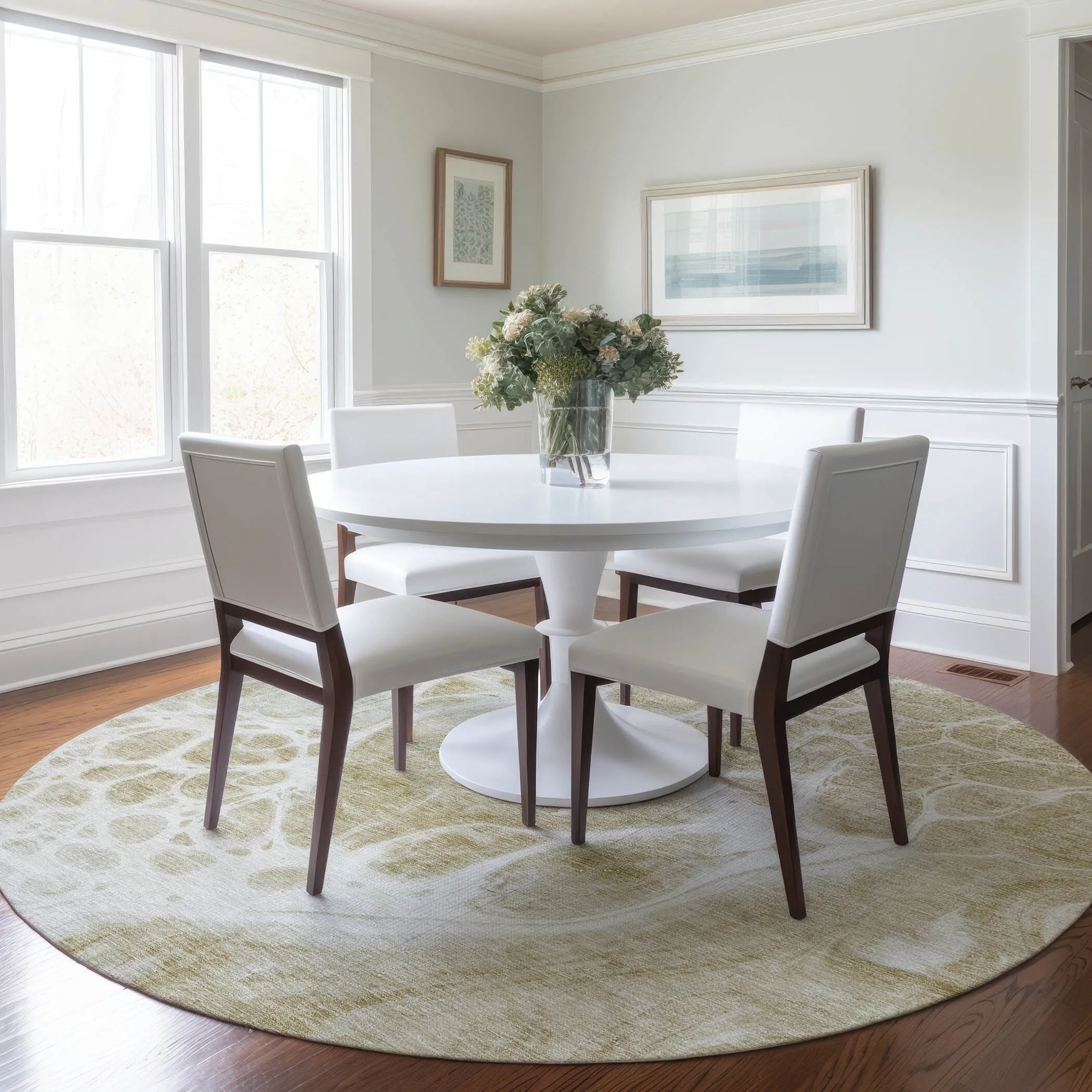 Machine Washable Indoor/ Outdoor Chantille Contemporary Rug