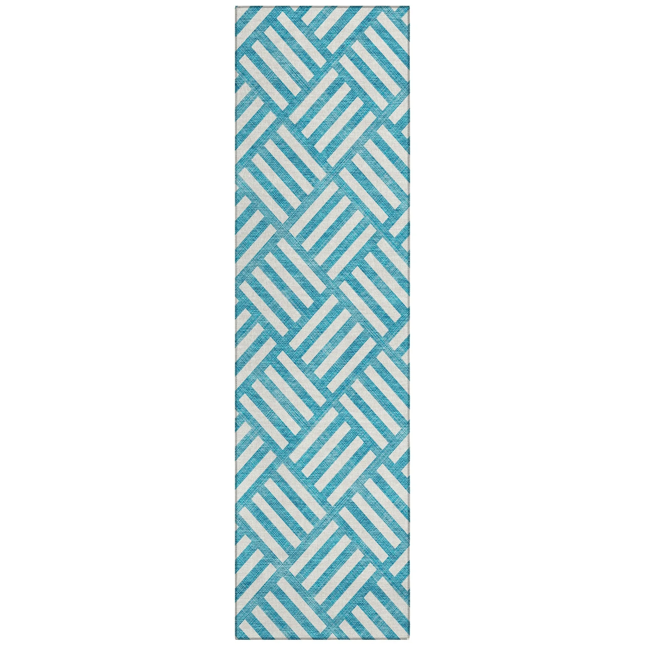 Machine Washable Indoor/ Outdoor Chantille Geo Contemporary Rug