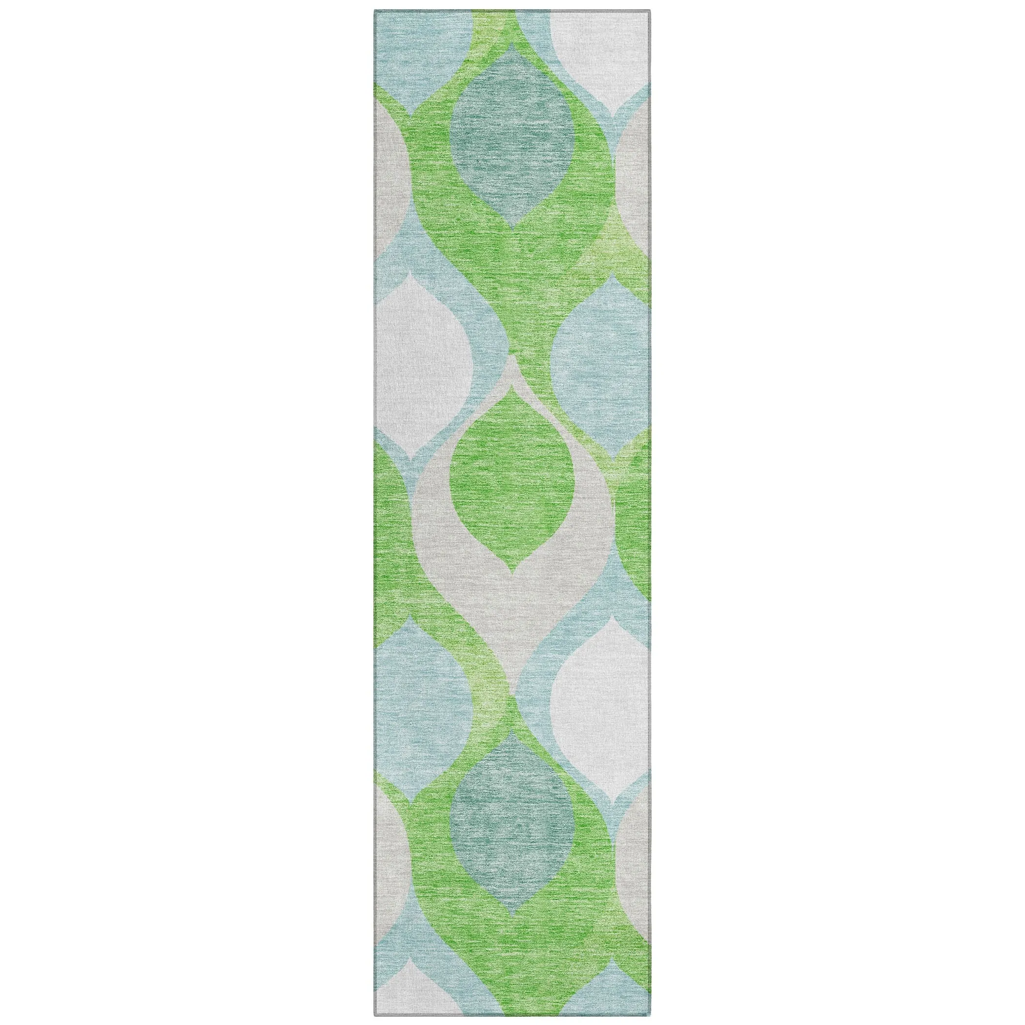 Machine Washable Indoor/ Outdoor Chantille Geo Contemporary Rug