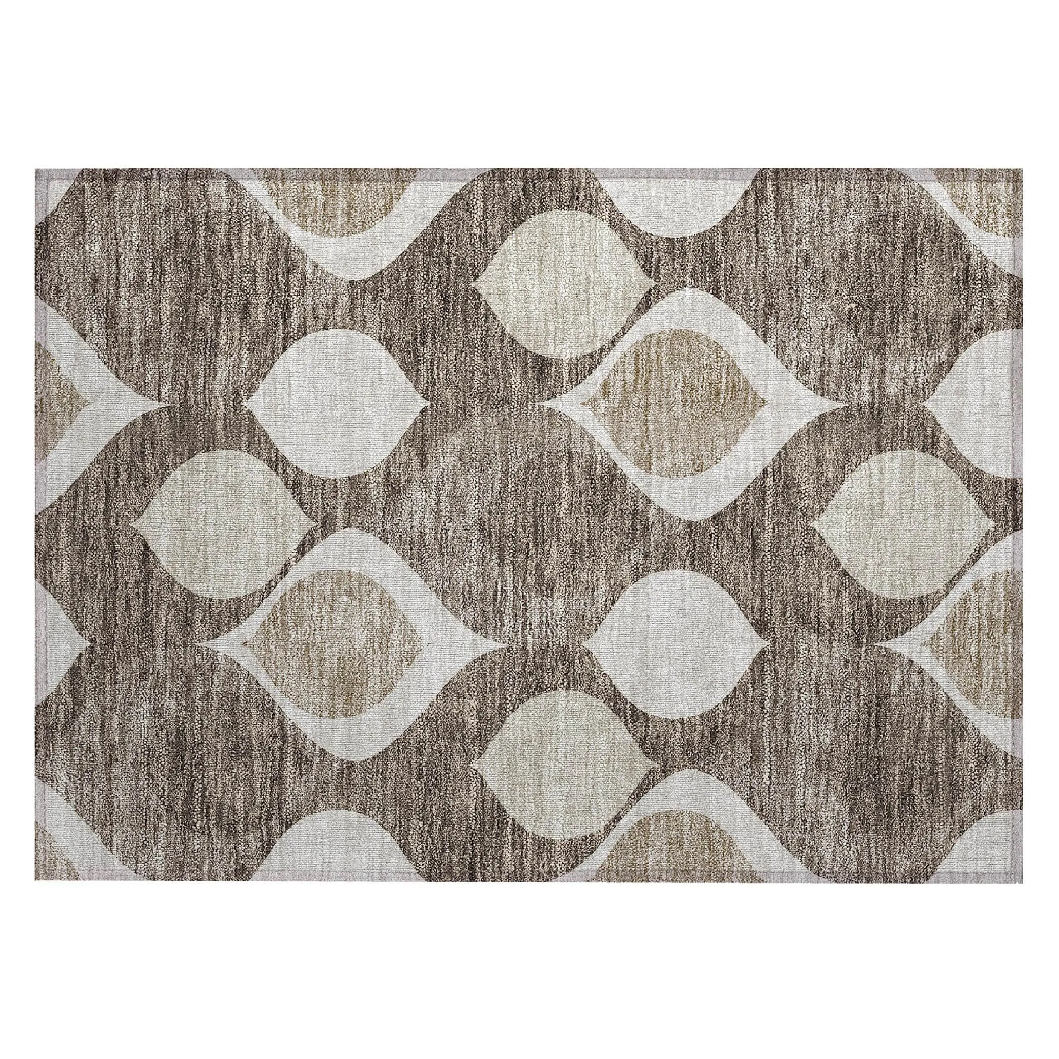 Machine Washable Indoor/ Outdoor Chantille Geo Contemporary Rug