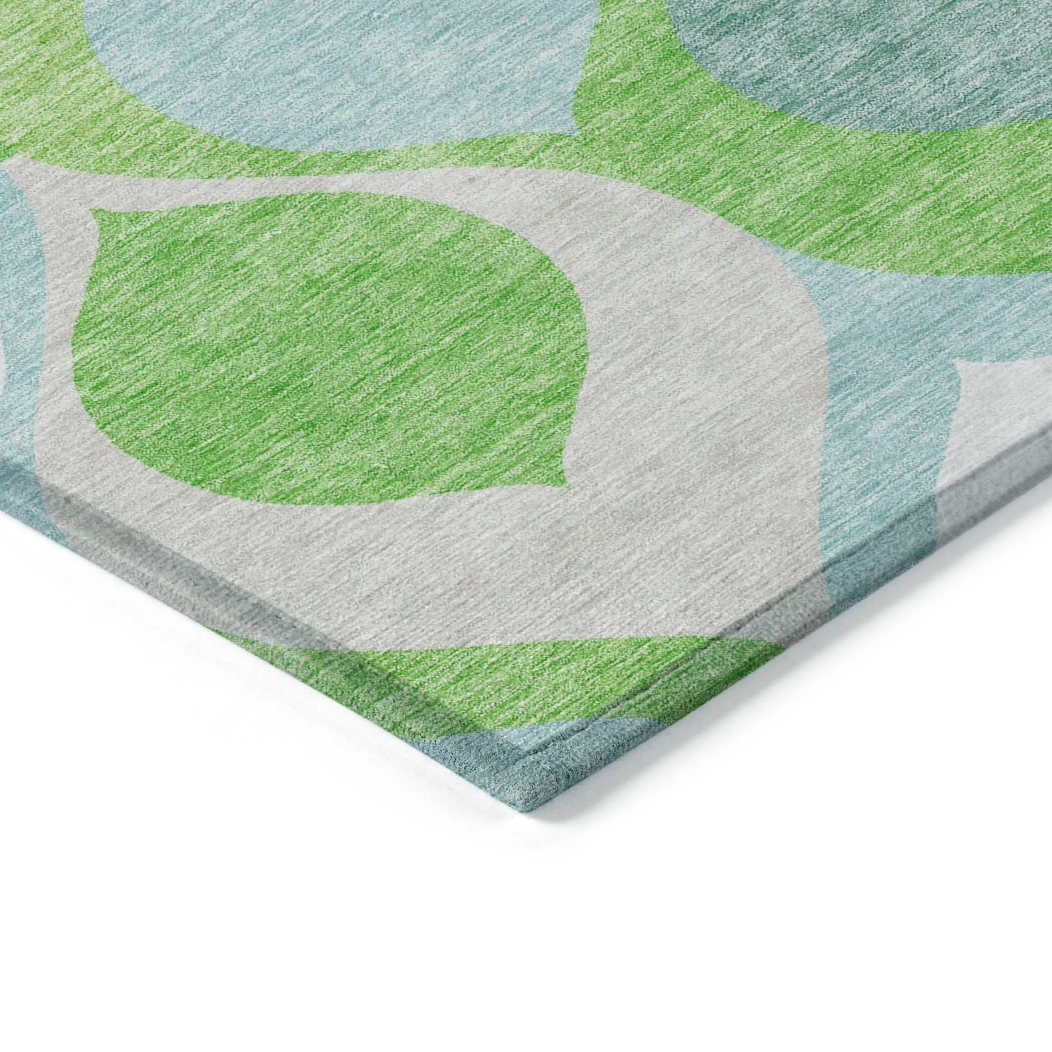 Machine Washable Indoor/ Outdoor Chantille Geo Contemporary Rug