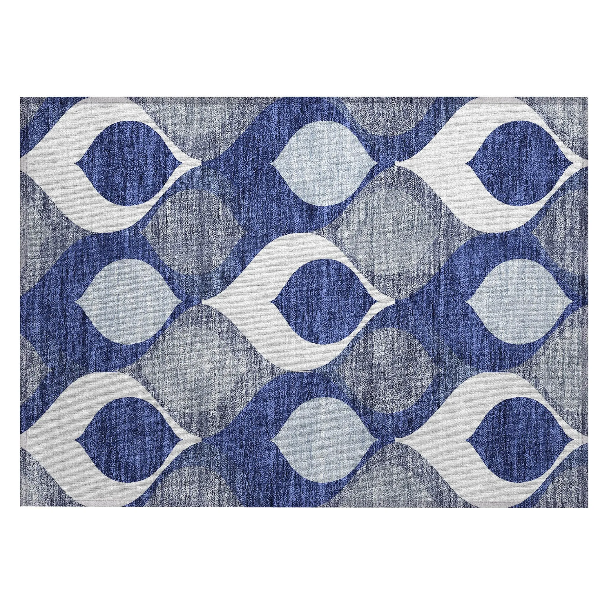 Machine Washable Indoor/ Outdoor Chantille Geo Contemporary Rug