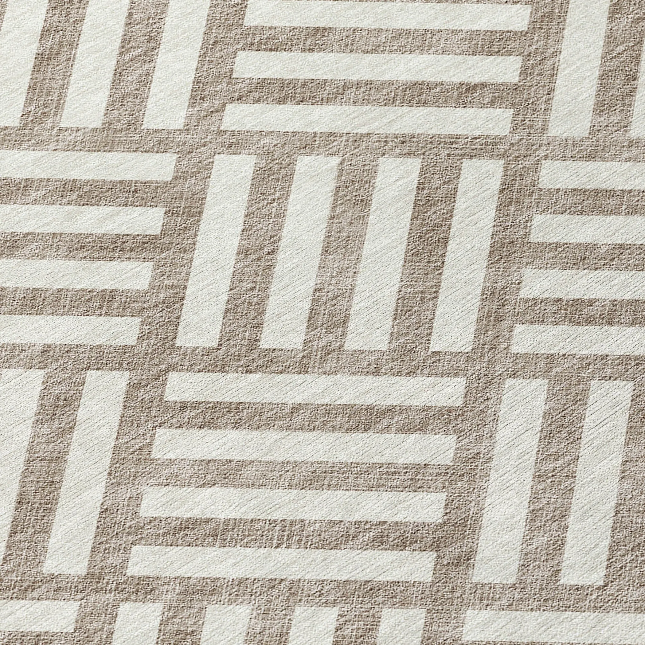 Machine Washable Indoor/ Outdoor Chantille Geo Contemporary Rug