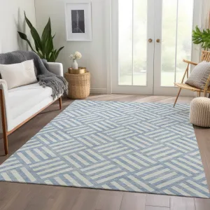 Machine Washable Indoor/ Outdoor Chantille Geo Contemporary Rug
