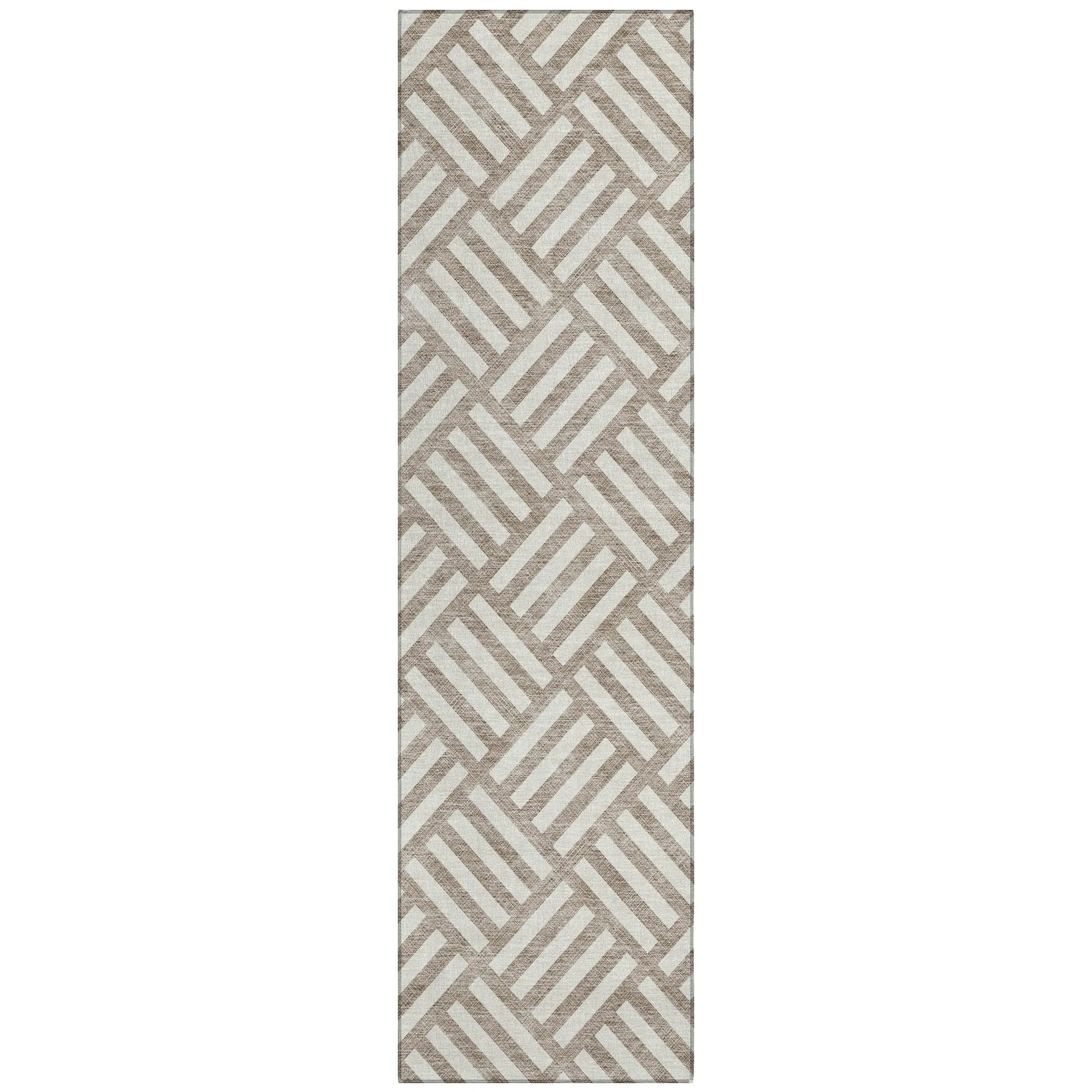 Machine Washable Indoor/ Outdoor Chantille Geo Contemporary Rug