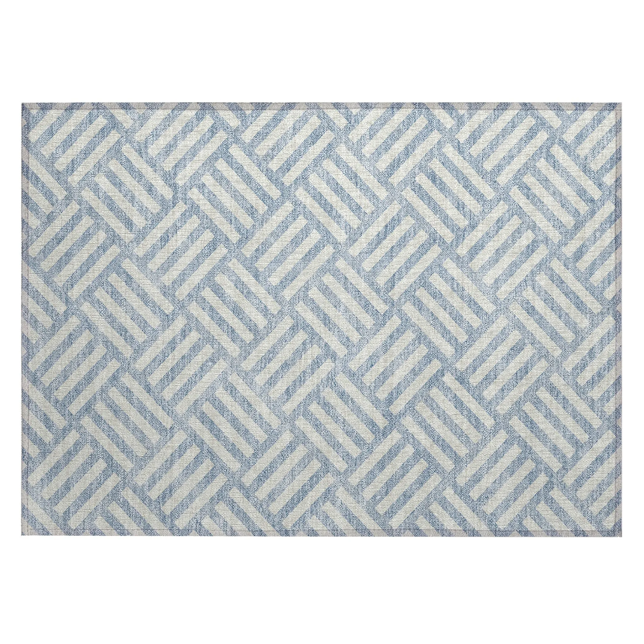 Machine Washable Indoor/ Outdoor Chantille Geo Contemporary Rug