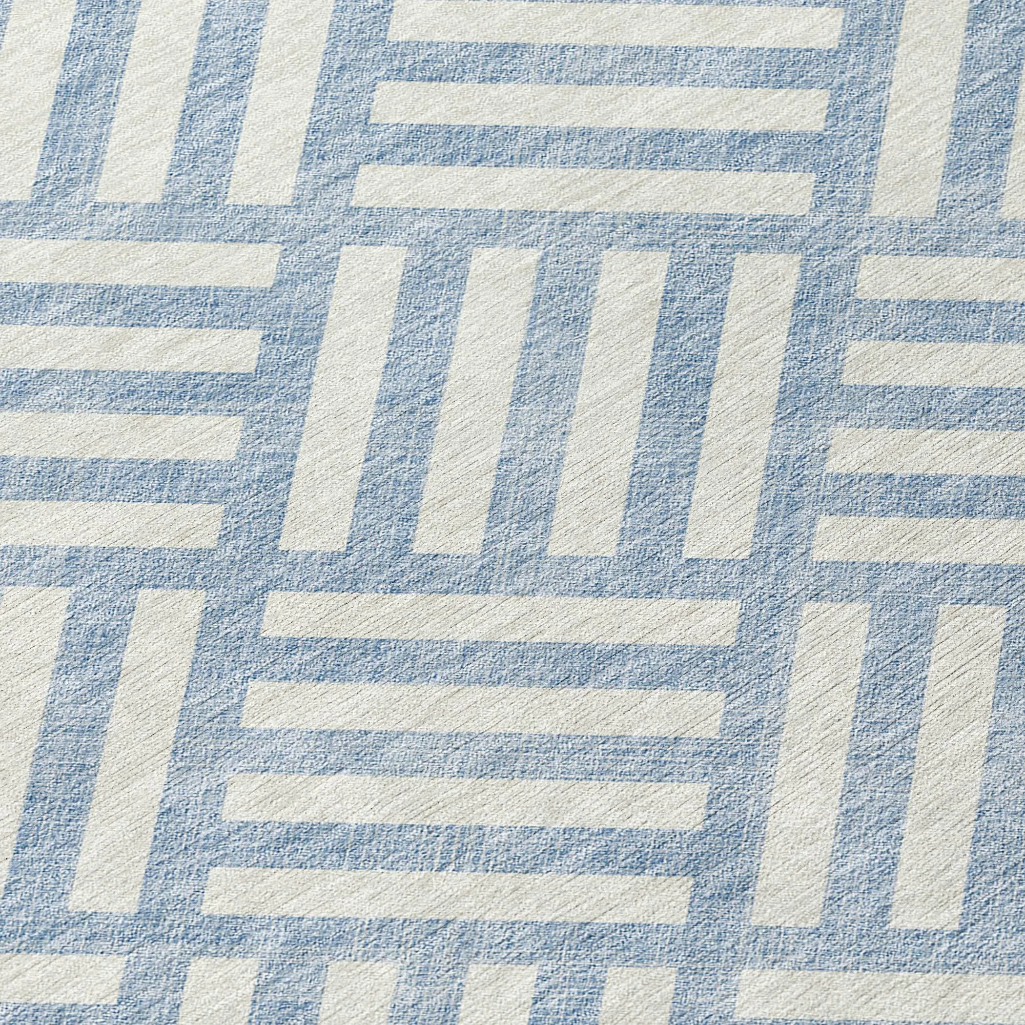 Machine Washable Indoor/ Outdoor Chantille Geo Contemporary Rug