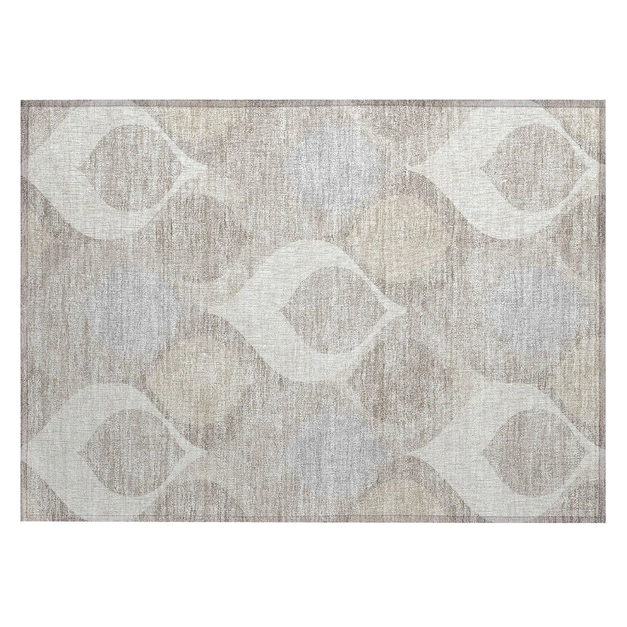 Machine Washable Indoor/ Outdoor Chantille Geo Contemporary Rug